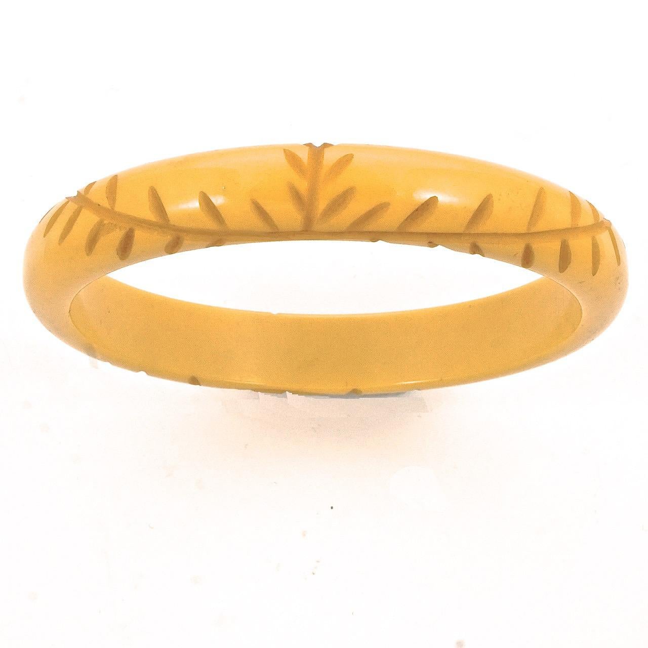 yellow bakelite bracelet