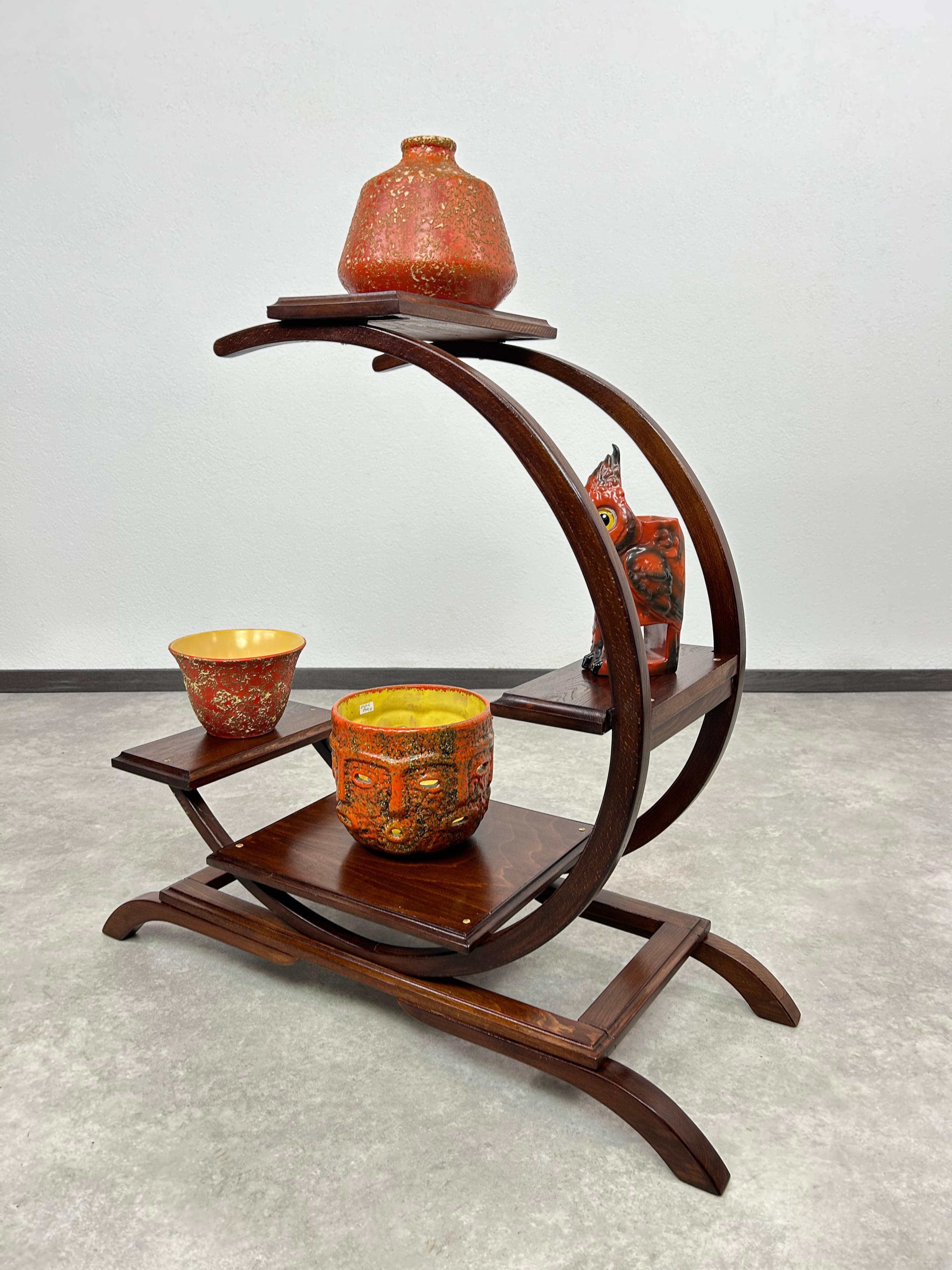 Art deco C-förmiger Pflanzenständer (Art déco) im Angebot