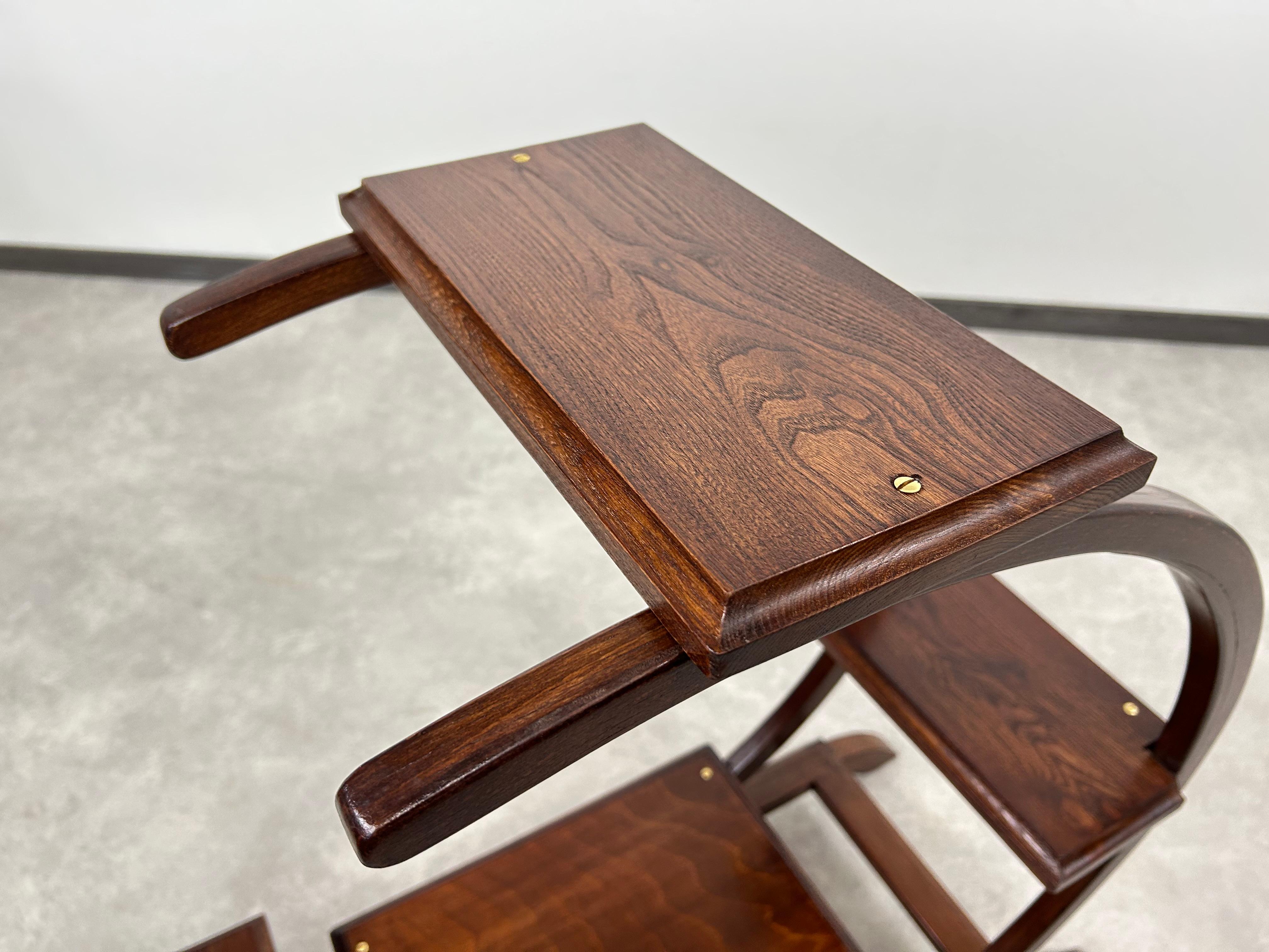 Art deco C-förmiger Pflanzenständer im Angebot 1