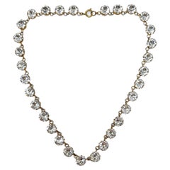 Art Deco c.1930 Vintage Paste Rivière Necklace