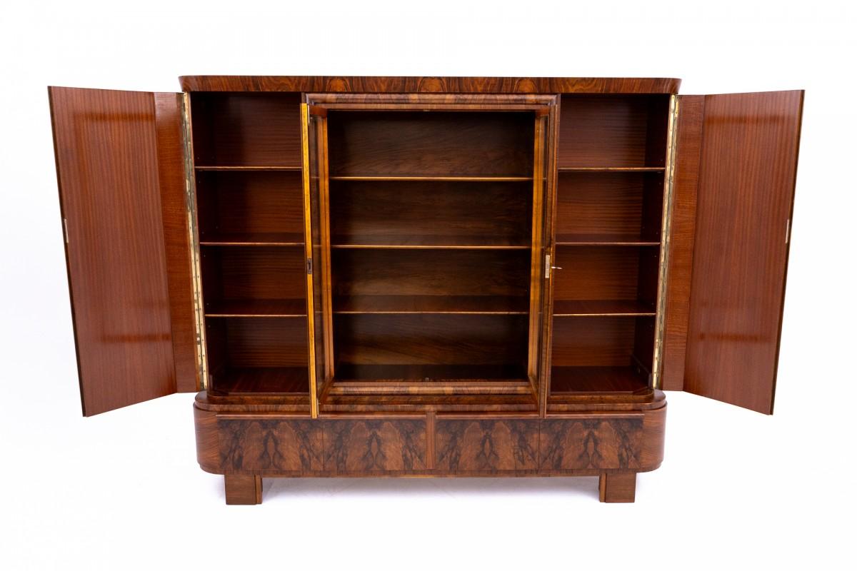 Mid-20th Century Art Deco cabinet, 1930s, Poland. After renovation. For Sale