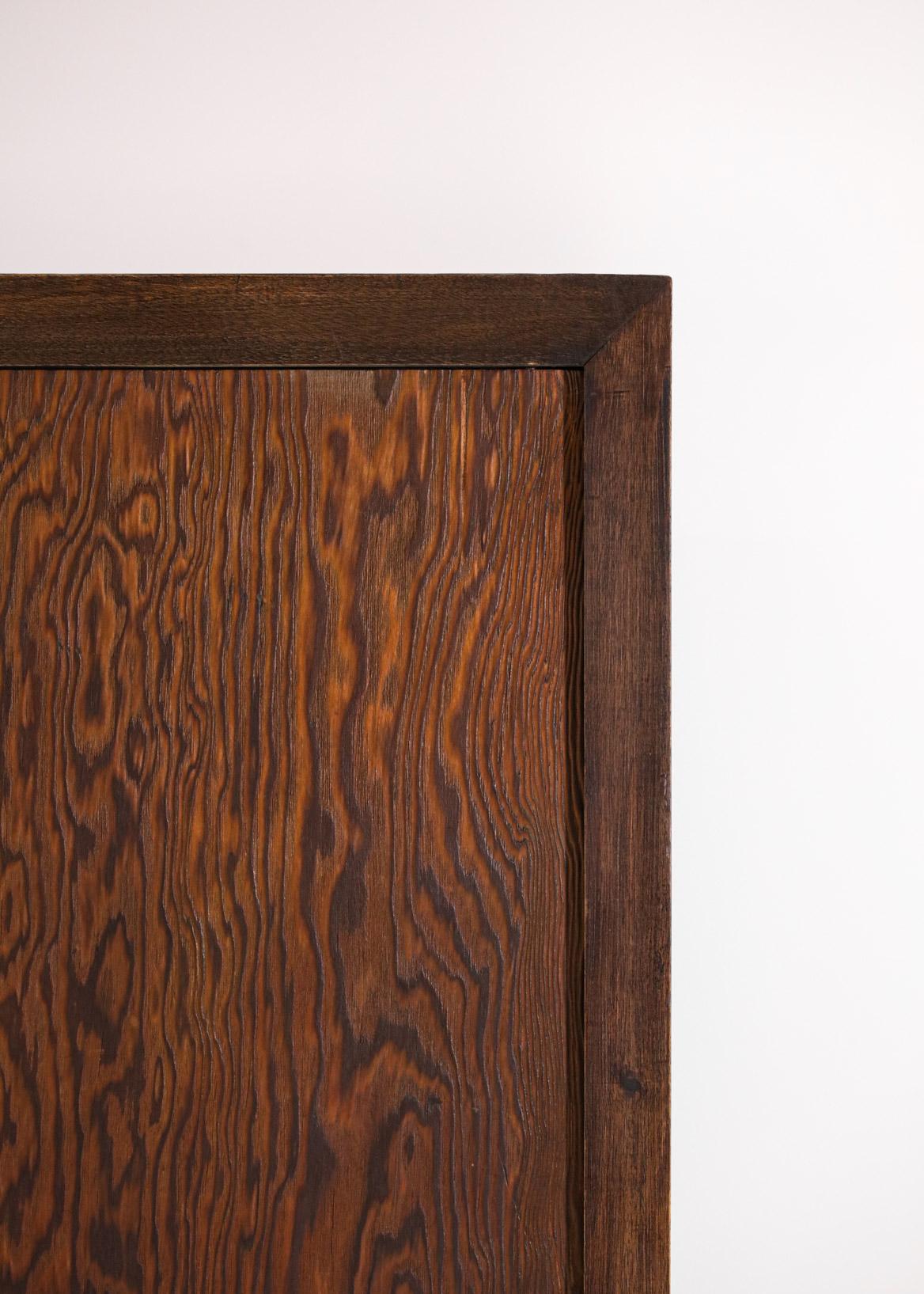 Art Deco Cabinet Attributed to André Sornay in Oregon Pine from the 40s French In Good Condition In Lyon, FR