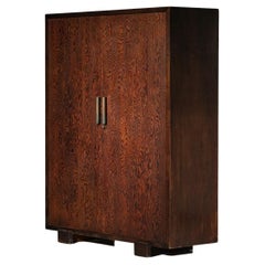 Art Deco Cabinet Attributed to André Sornay in Oregon Pine from the 40s French