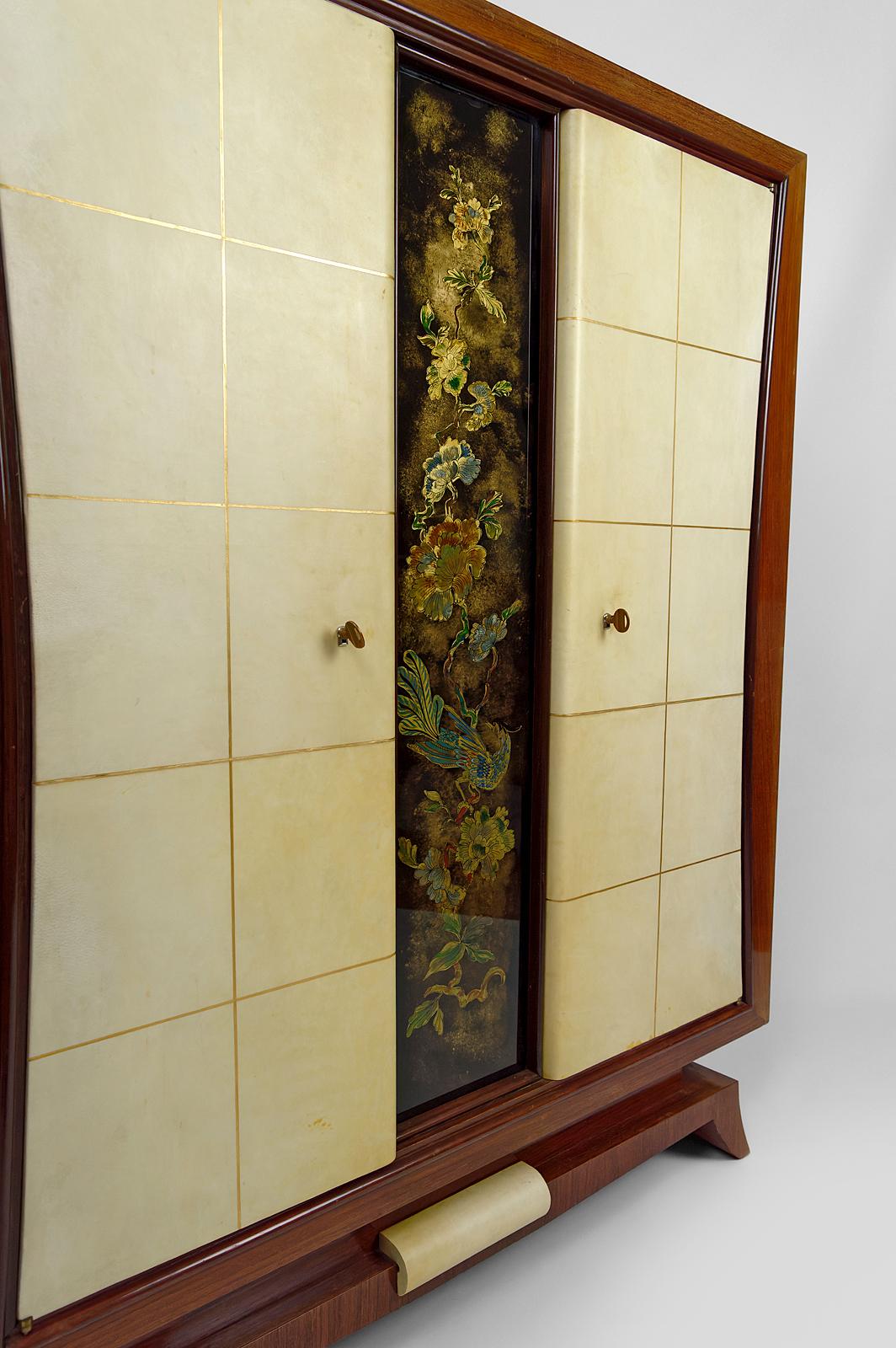 Art Deco cabinet / bar / bookcase attributed to Baptistin Spade, France 2