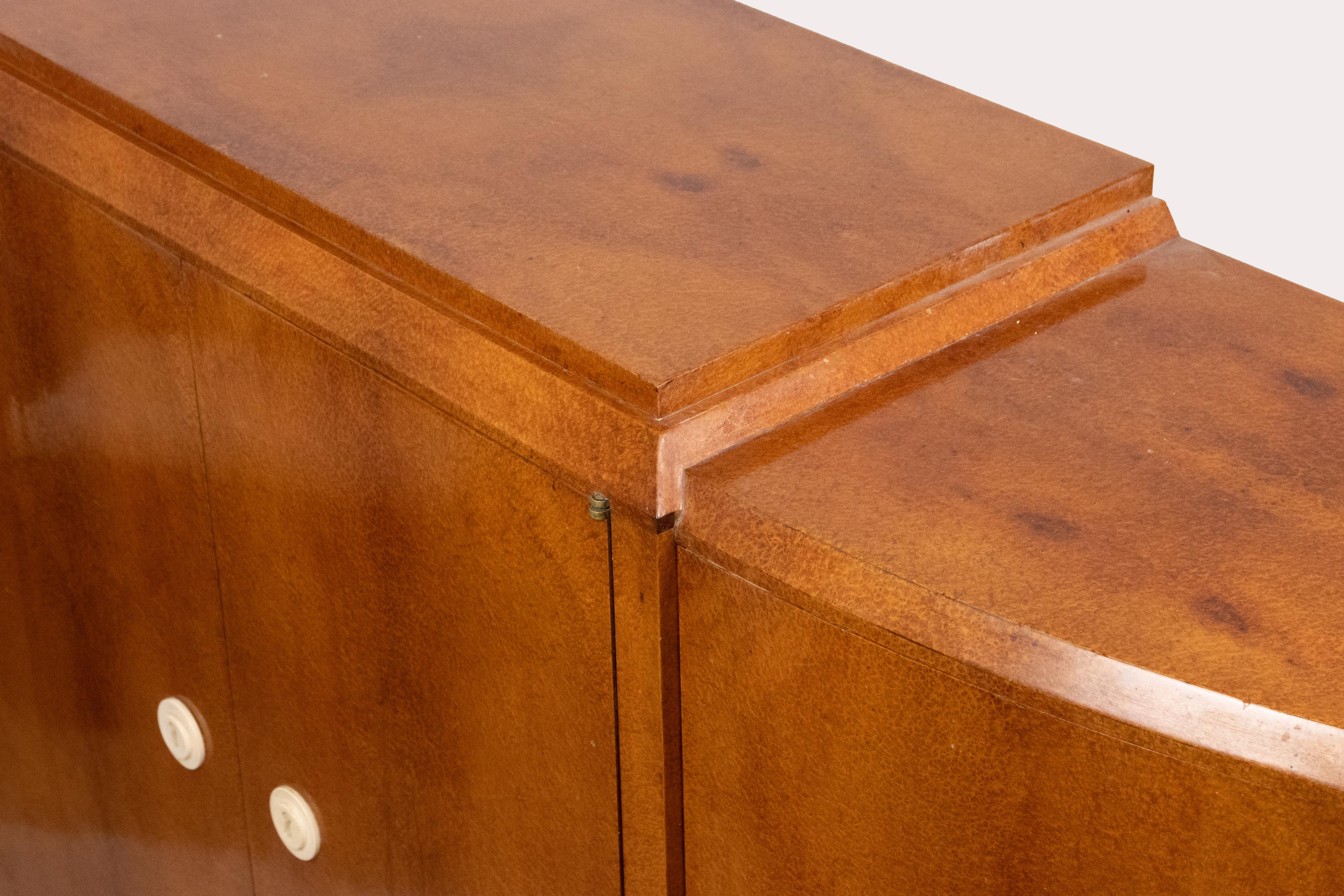 Fine Art Deco Mahogany Cabinet, attributed to Jules Leleu, circa 1925 For Sale 2