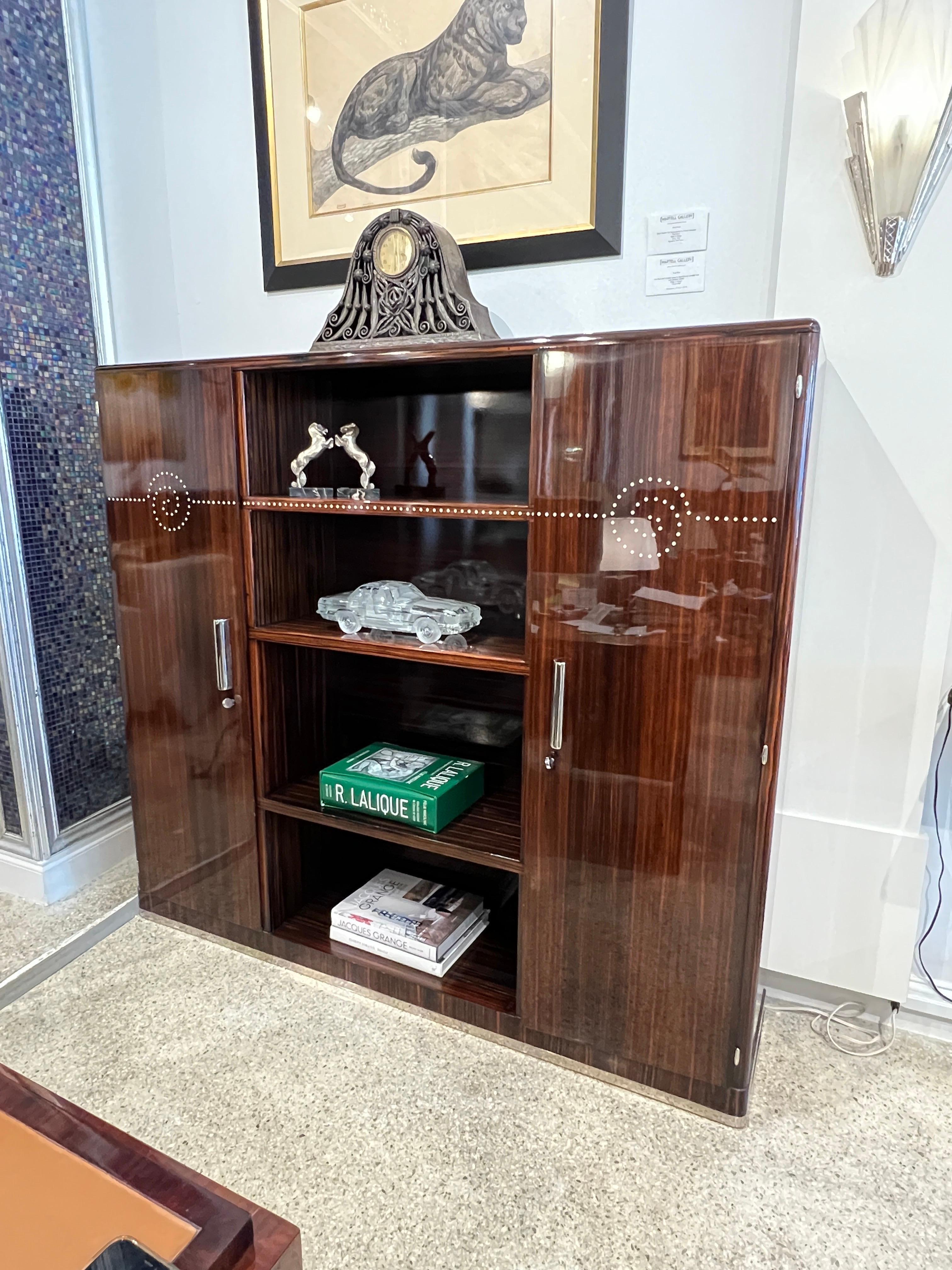 Art Deco Cabinet by Maurice Rinck In Good Condition For Sale In Miami, FL