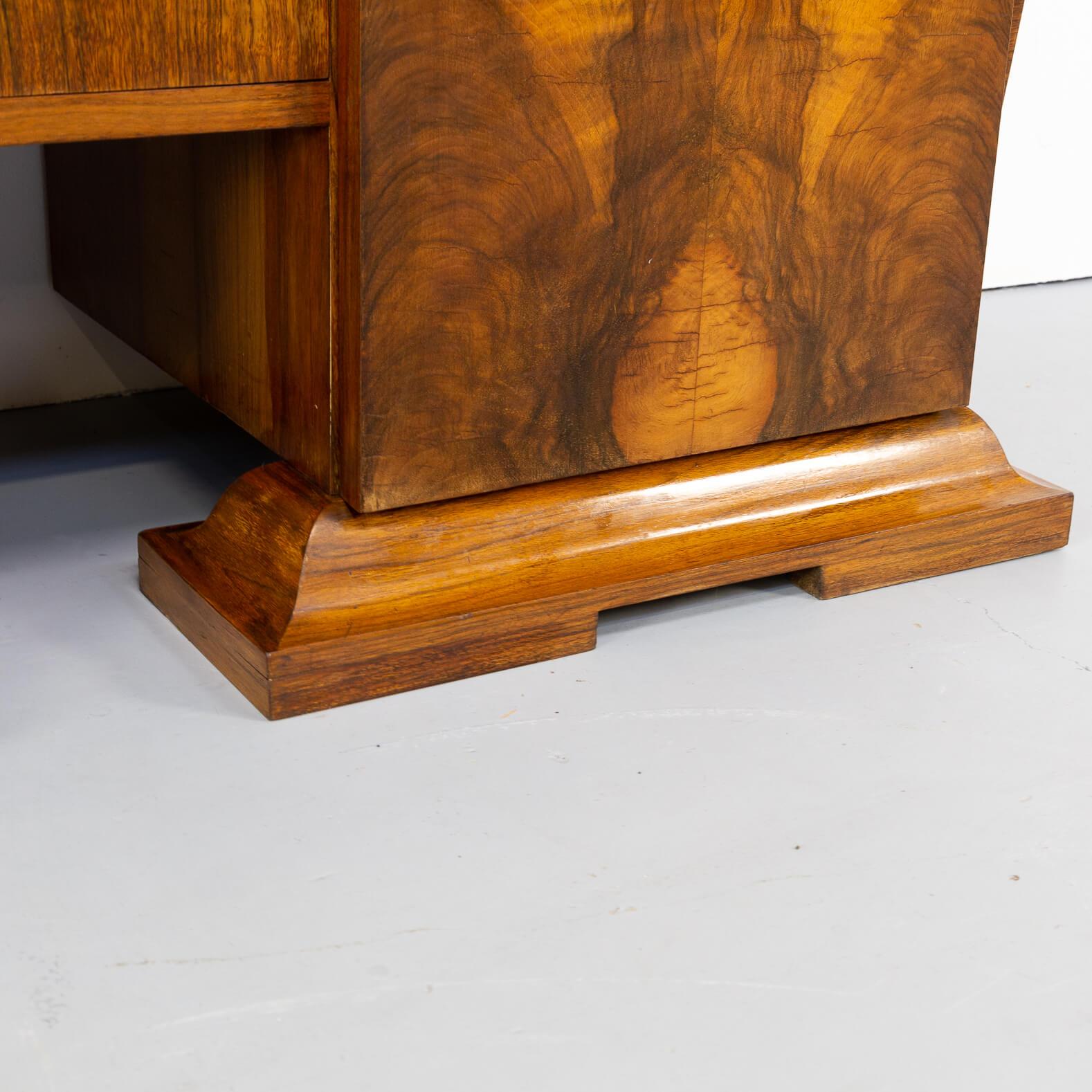 Art Deco Cabinet in Burl Walnut with Marble Table Top 5