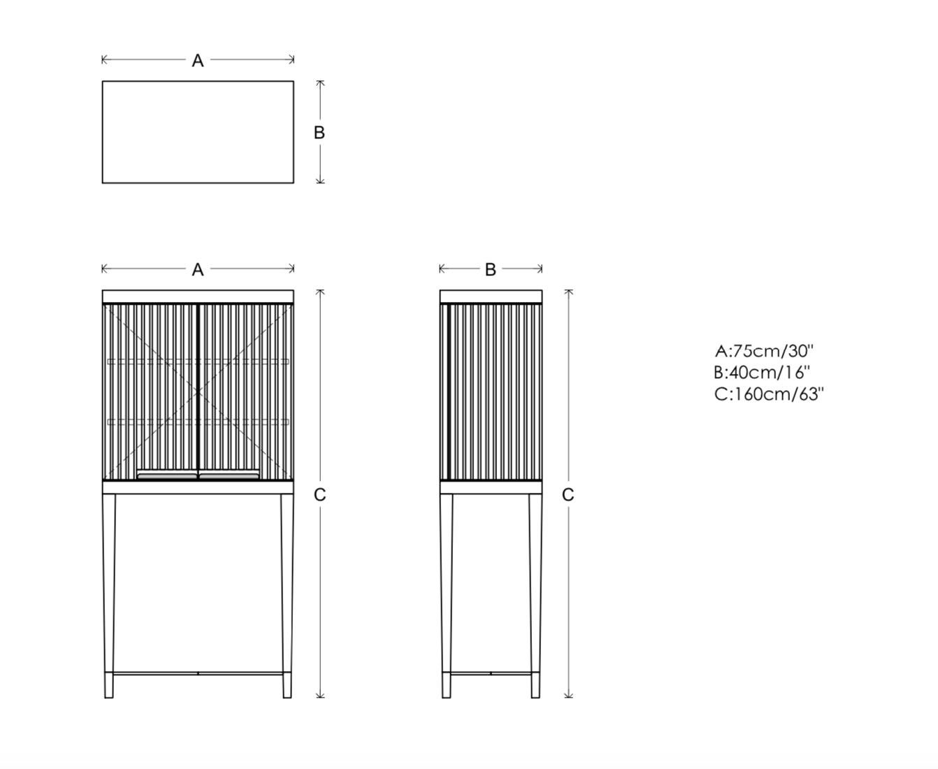 Schrank im Art déco-Stil aus Eiche mit Bronze  (21. Jahrhundert und zeitgenössisch) im Angebot