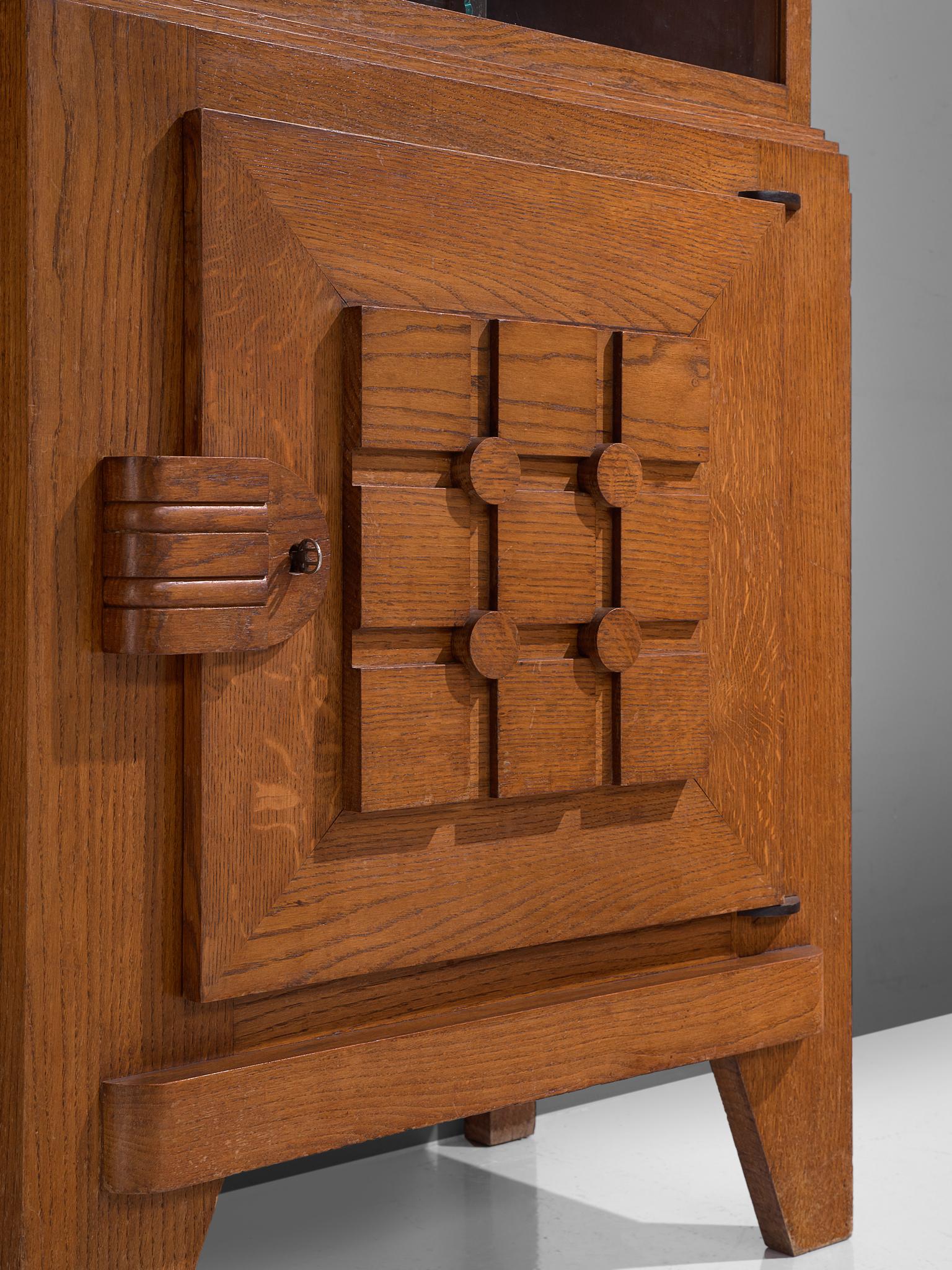 Mid-20th Century Art Deco Cabinet in Oak