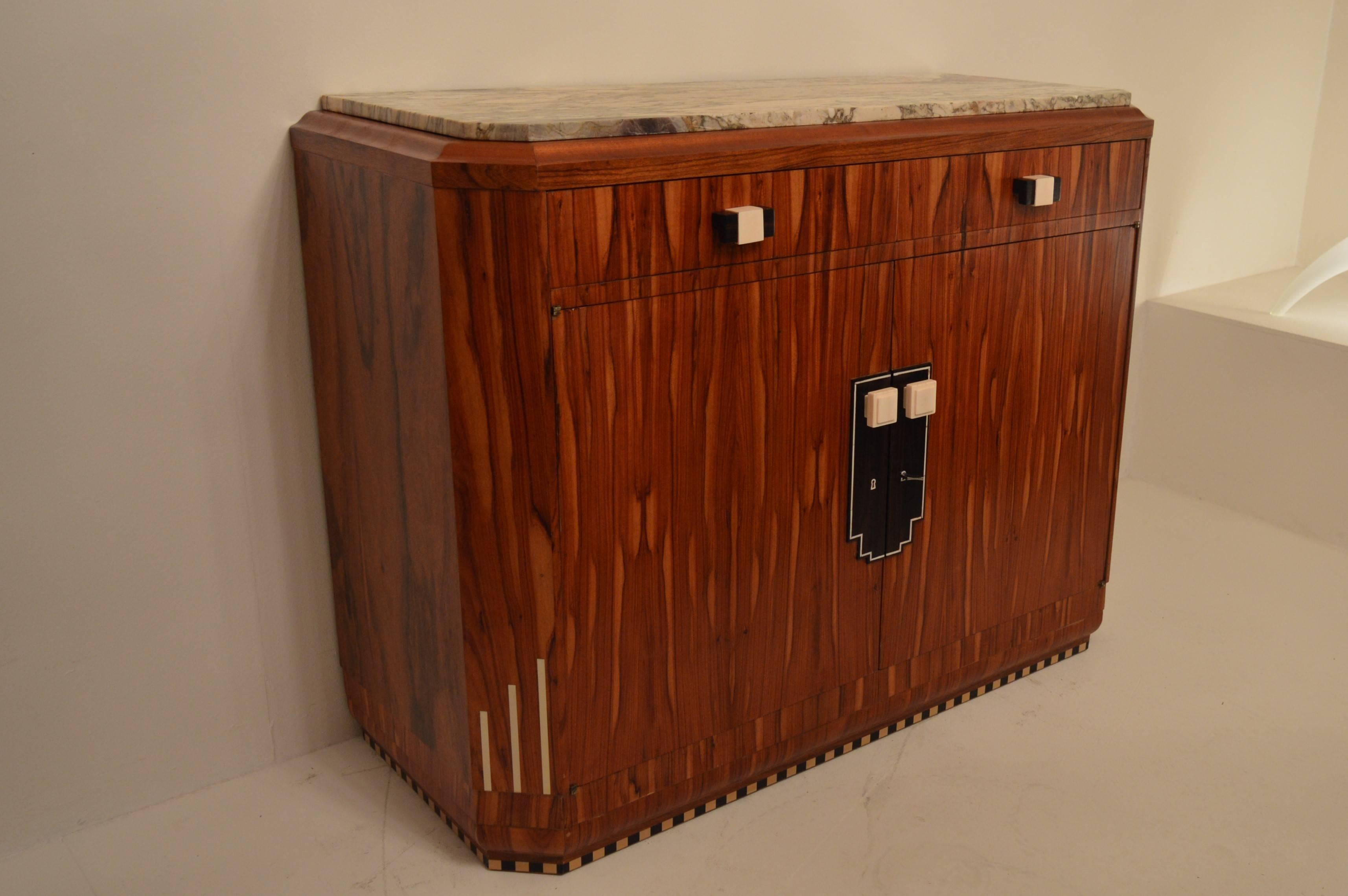 French Art Deco Cabinet, in the Style of Christian Krass, France, 1930s