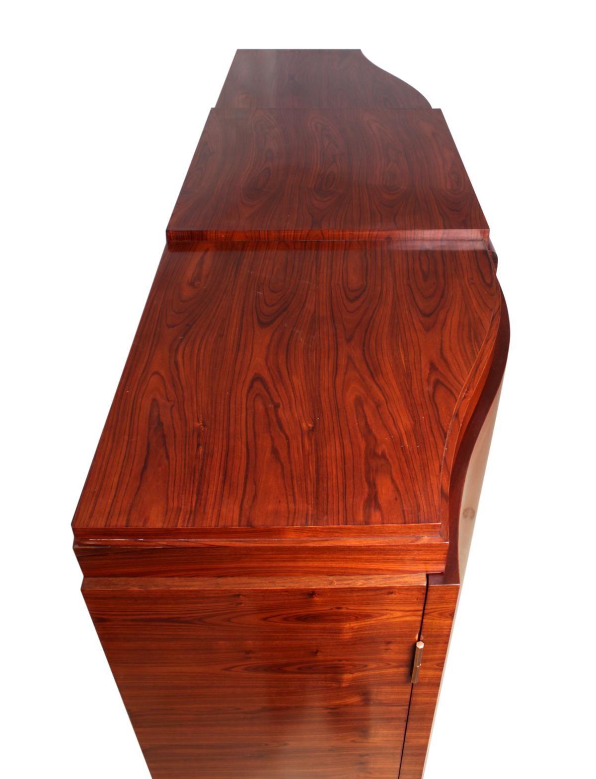 Mid-20th Century Art Deco Cabinet in Rosewood by Jules Leleu