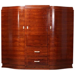 Art Deco Cabinet in Rosewood by Jules Leleu