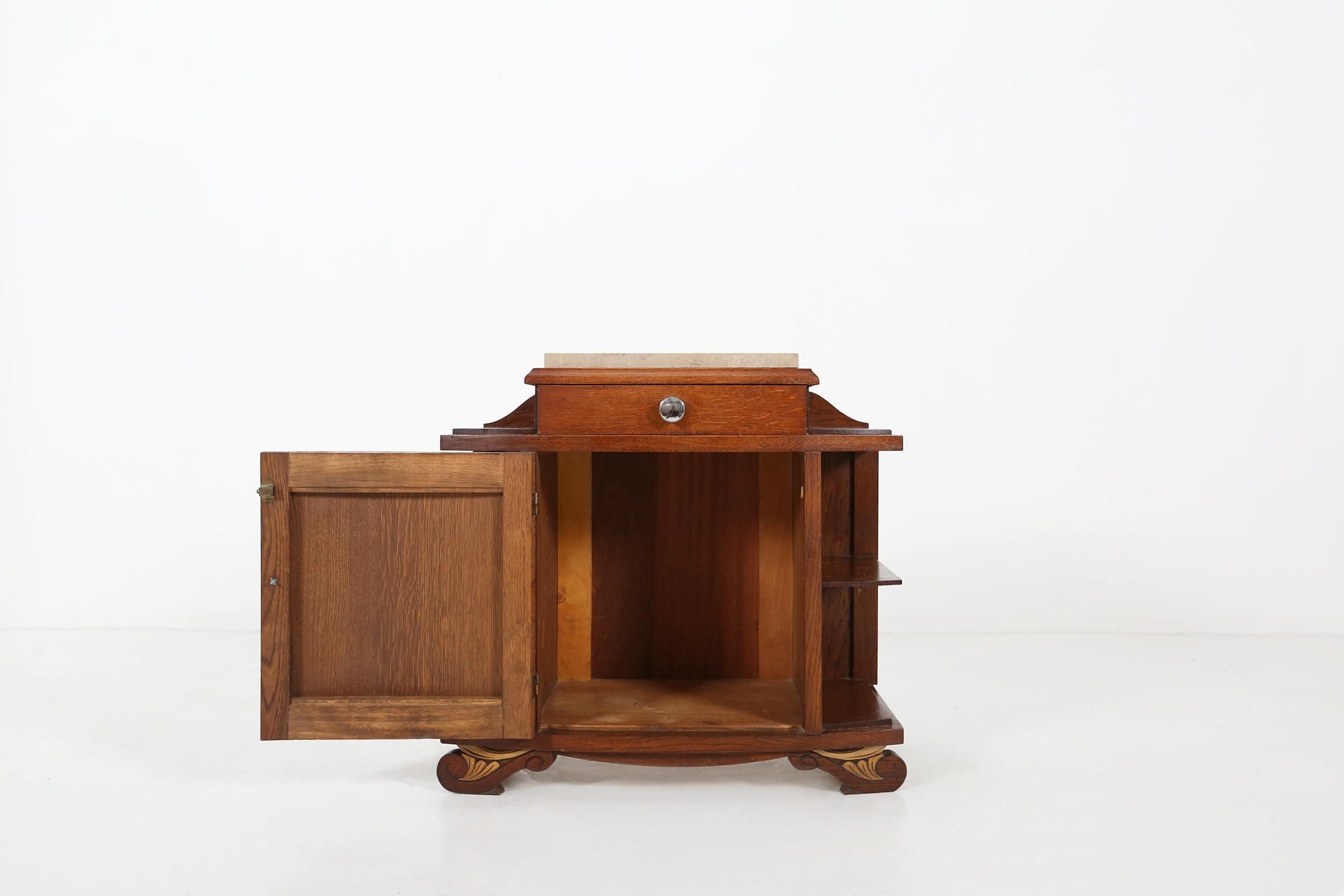 Art Deco Cabinet/Nightstand, Ca.1930 1