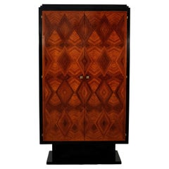 Art Deco Schrank Edelholz