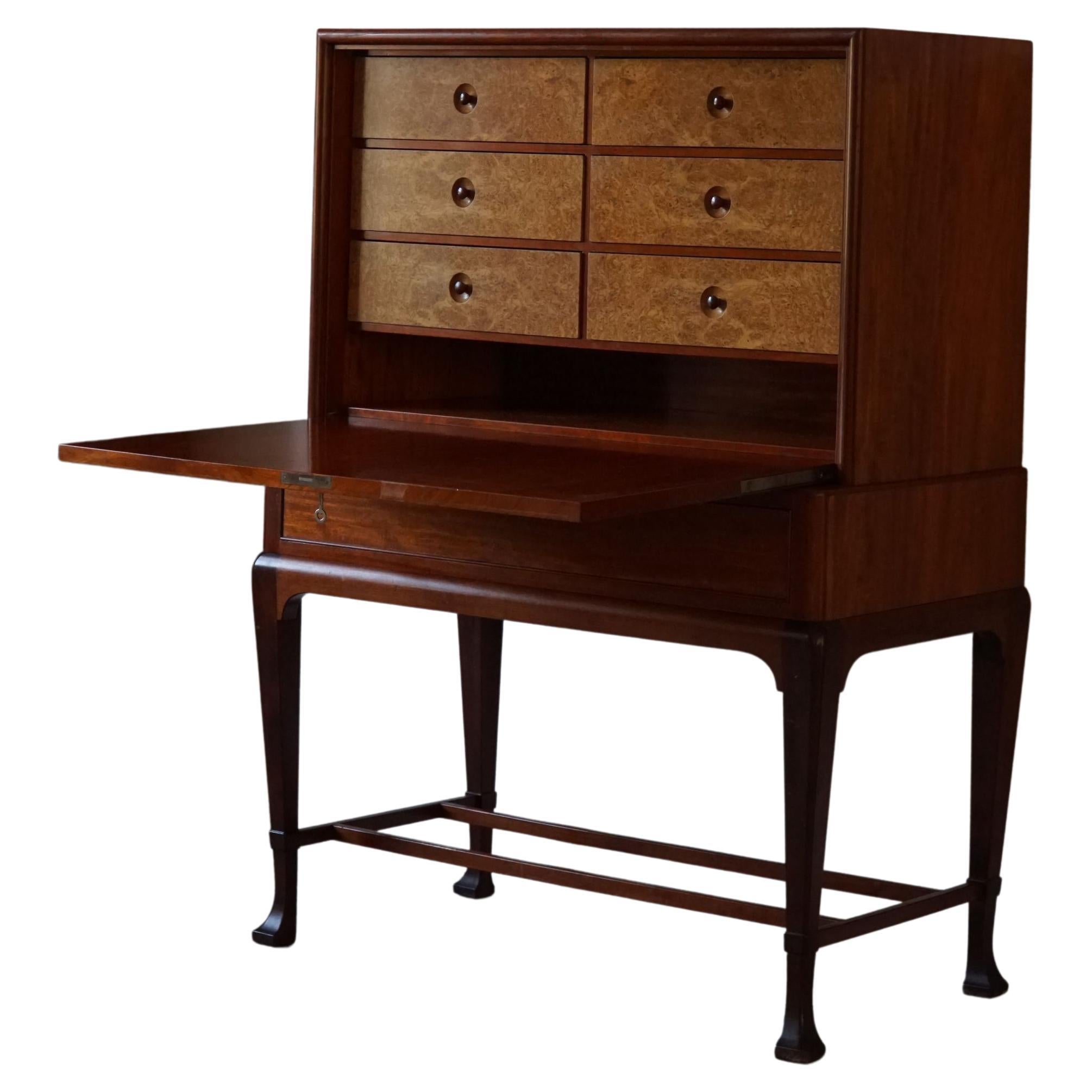 Art Deco Cabinet / Secretary, Made by a Danish Cabinetmaker, Early 20th Century