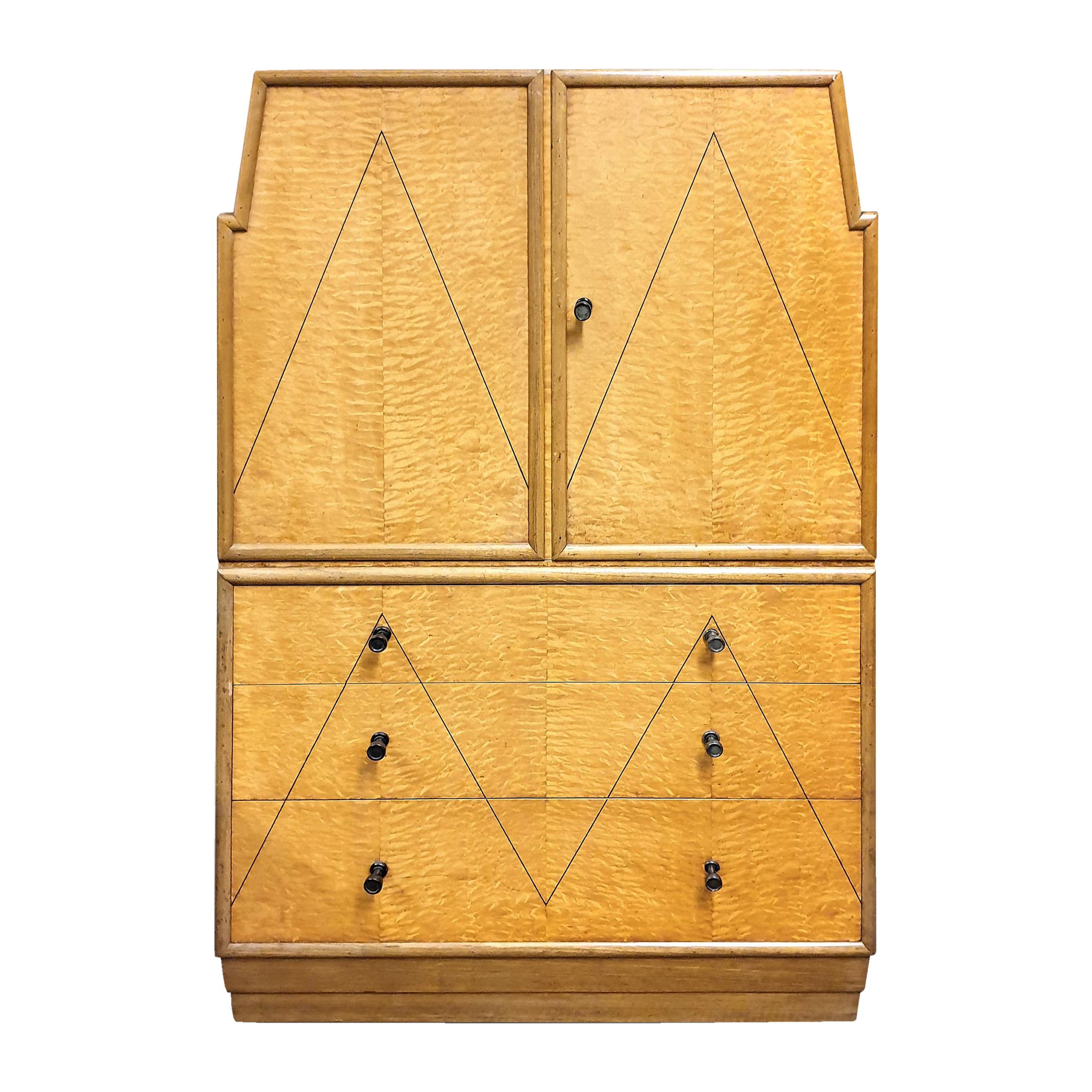 Art Deco Cabinet with Drawers Attributed to Sir Ambrose Heal