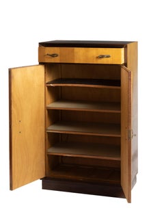 Art Deco Cabinet, Wood & Metal, Portugal, 1940