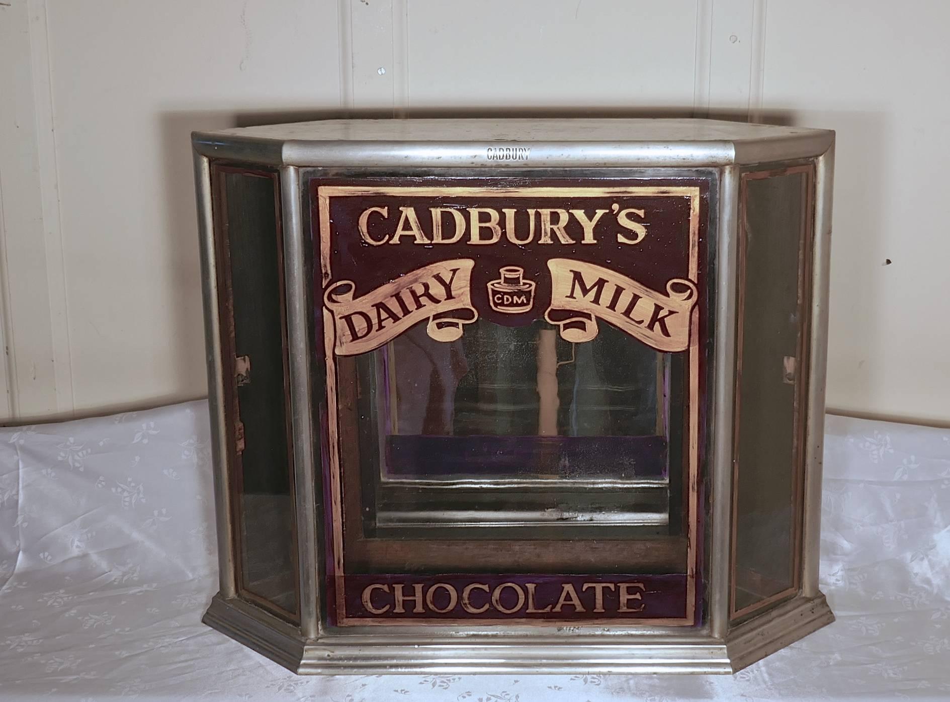 20th Century Art Deco Cadbury’s Sweet Shop Display Cabinet For Sale
