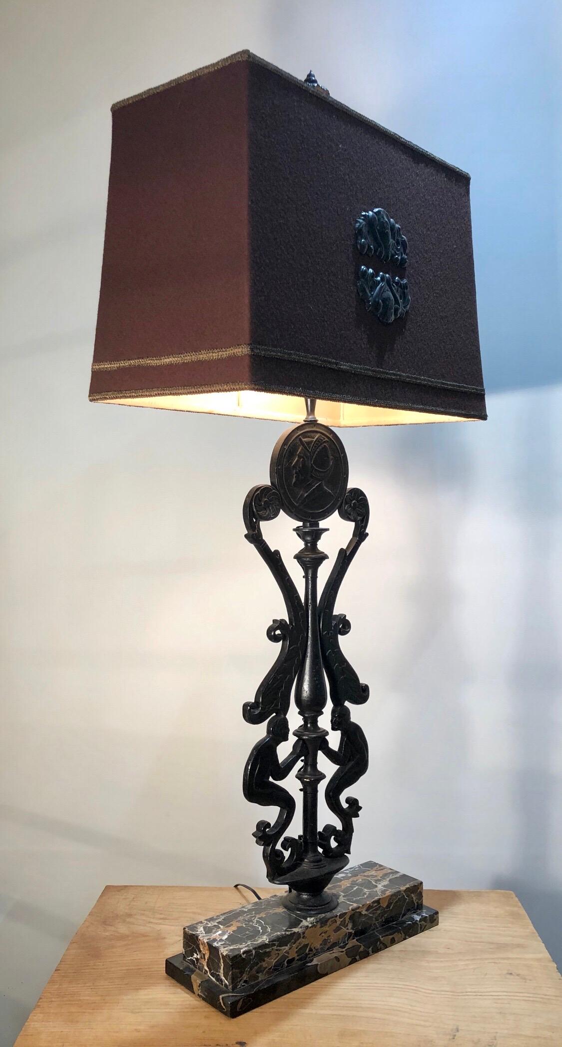 Art Deco Caldwell Bronze Lamp For Sale 3