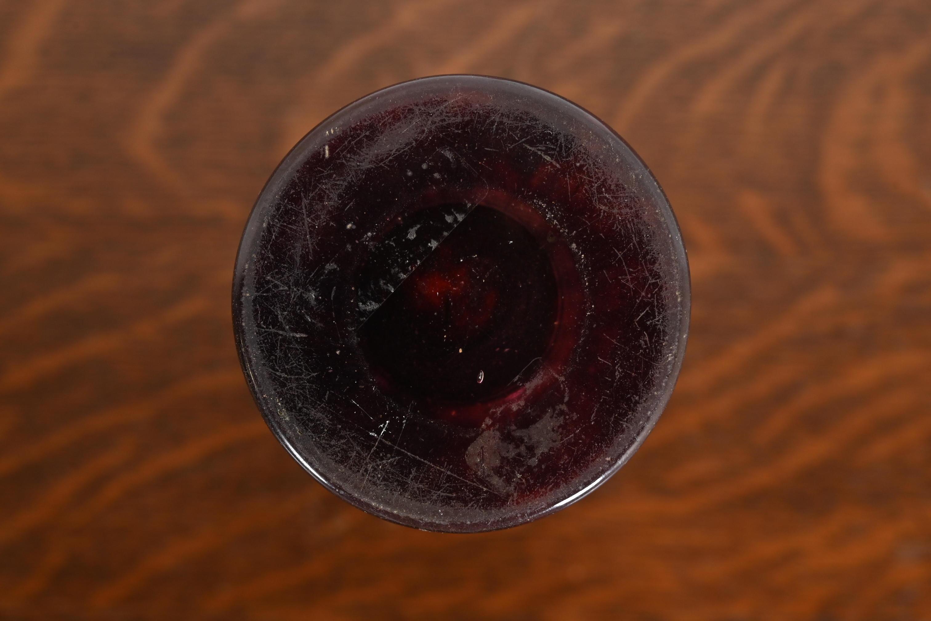 Vase en verre camée Art Déco par Charles Schneider pour Le Verre Français, années 1920 en vente 5