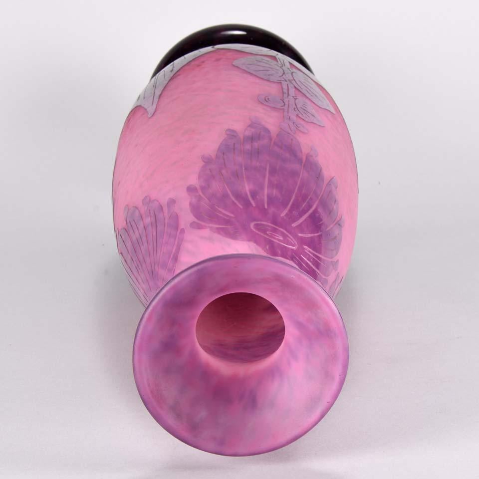 Art Deco Cameo Glass Vase 