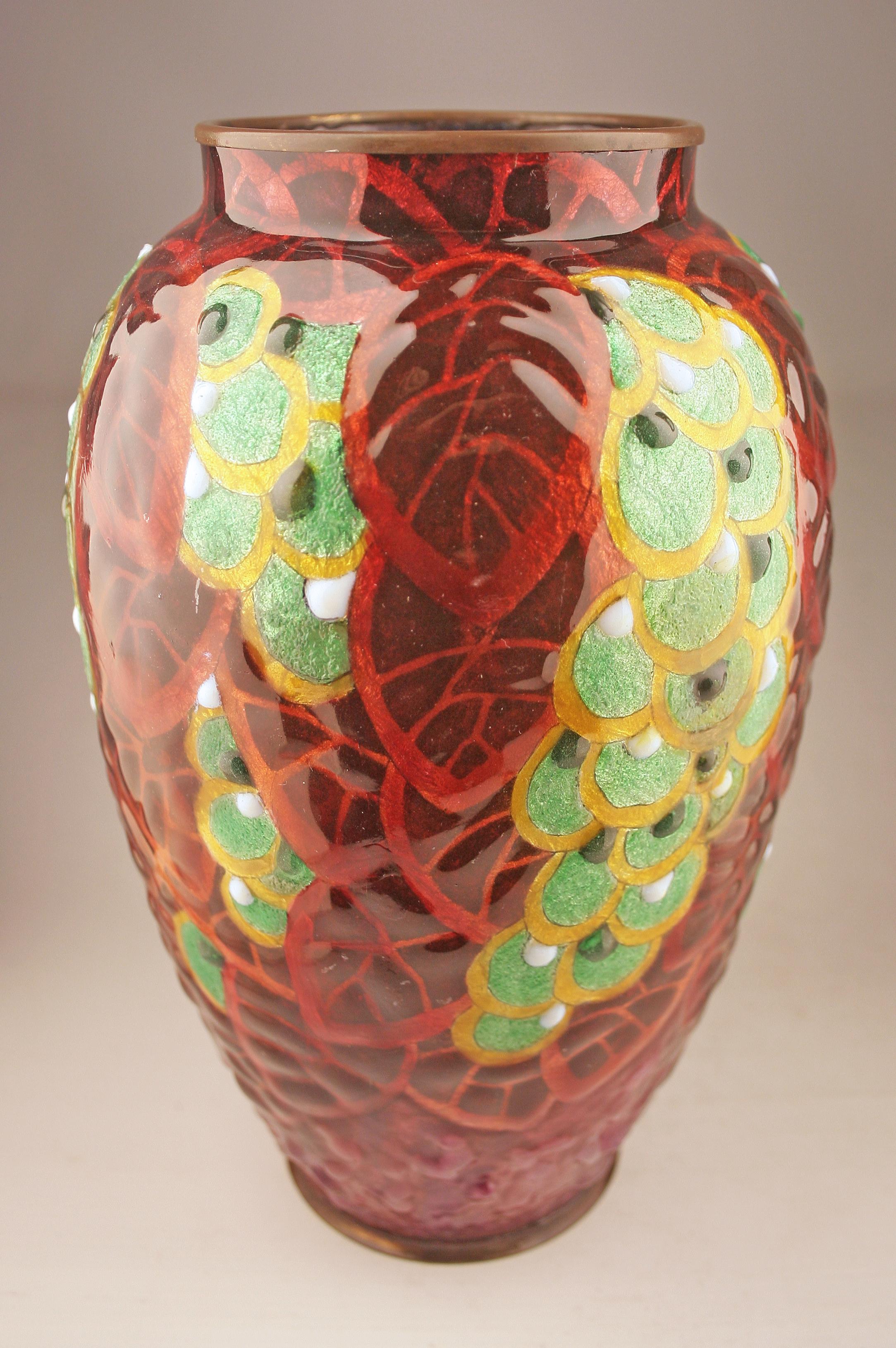 Rame Vaso Art déco Camille Faure in vendita