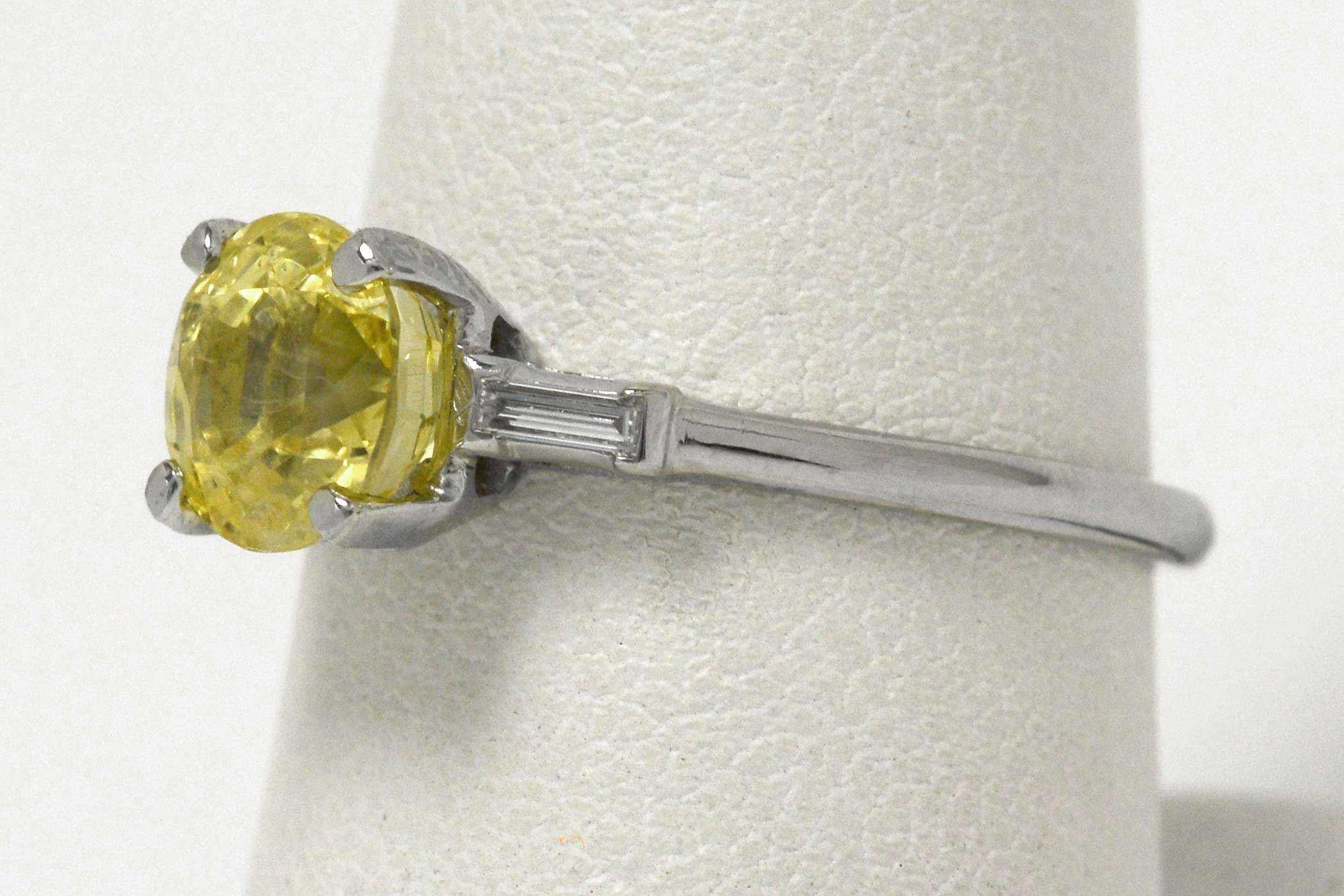 yellow sapphire 2 carat