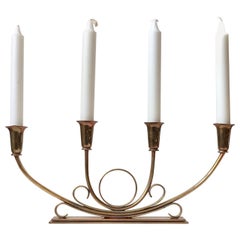 Art Deco Candleholder in Bronze by Ildfast, 1930s