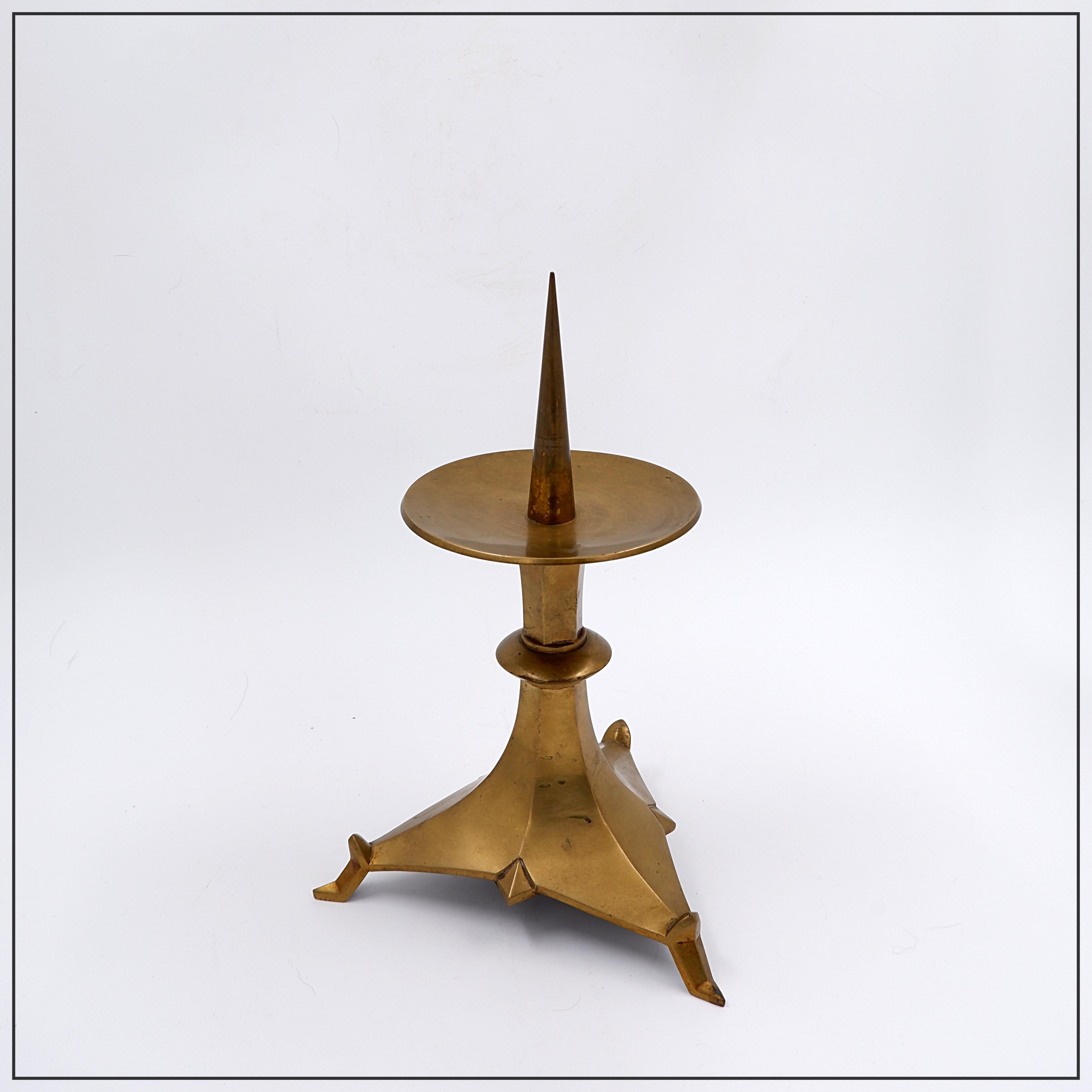 Bronzo Candeliere Art Déco, bronzo dorato, 1930 circa in vendita