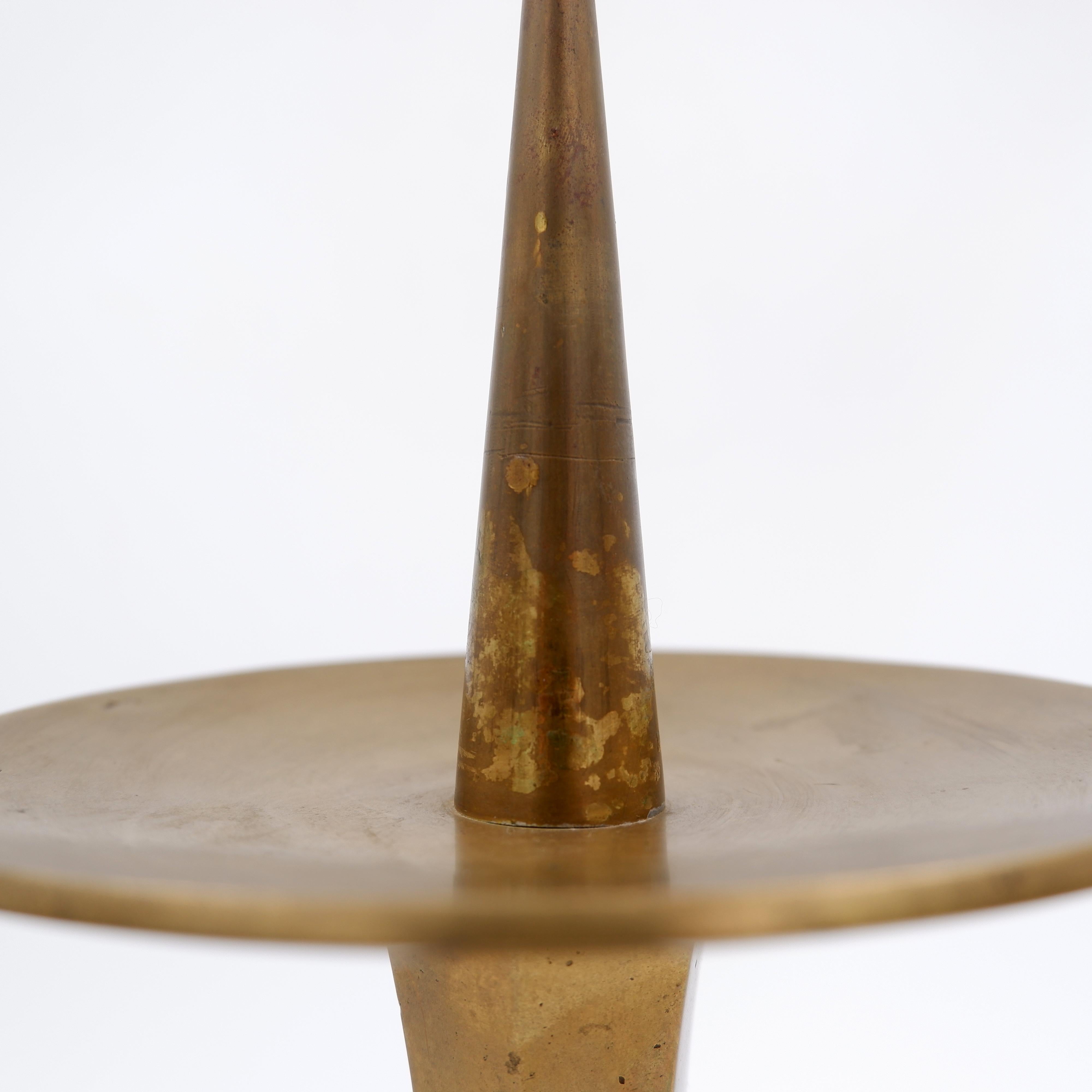 Candeliere Art Déco, bronzo dorato, 1930 circa in vendita 3