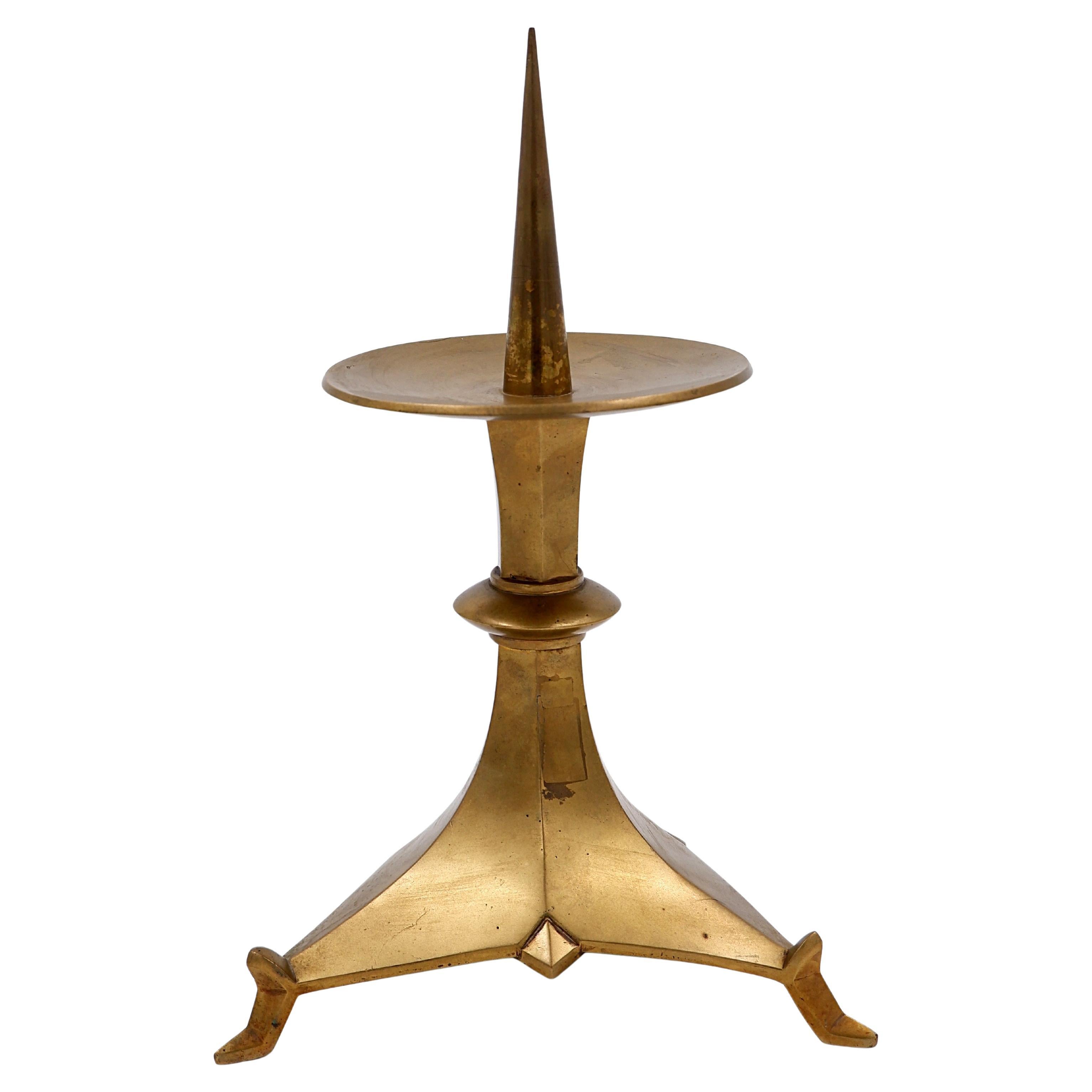 Candeliere Art Déco, bronzo dorato, 1930 circa in vendita