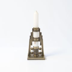 Art Deco Candlestick Table Lamp