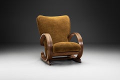 Freischwinger-Loungesessel im Art déco-Stil, Europa ca. 1930er Jahre