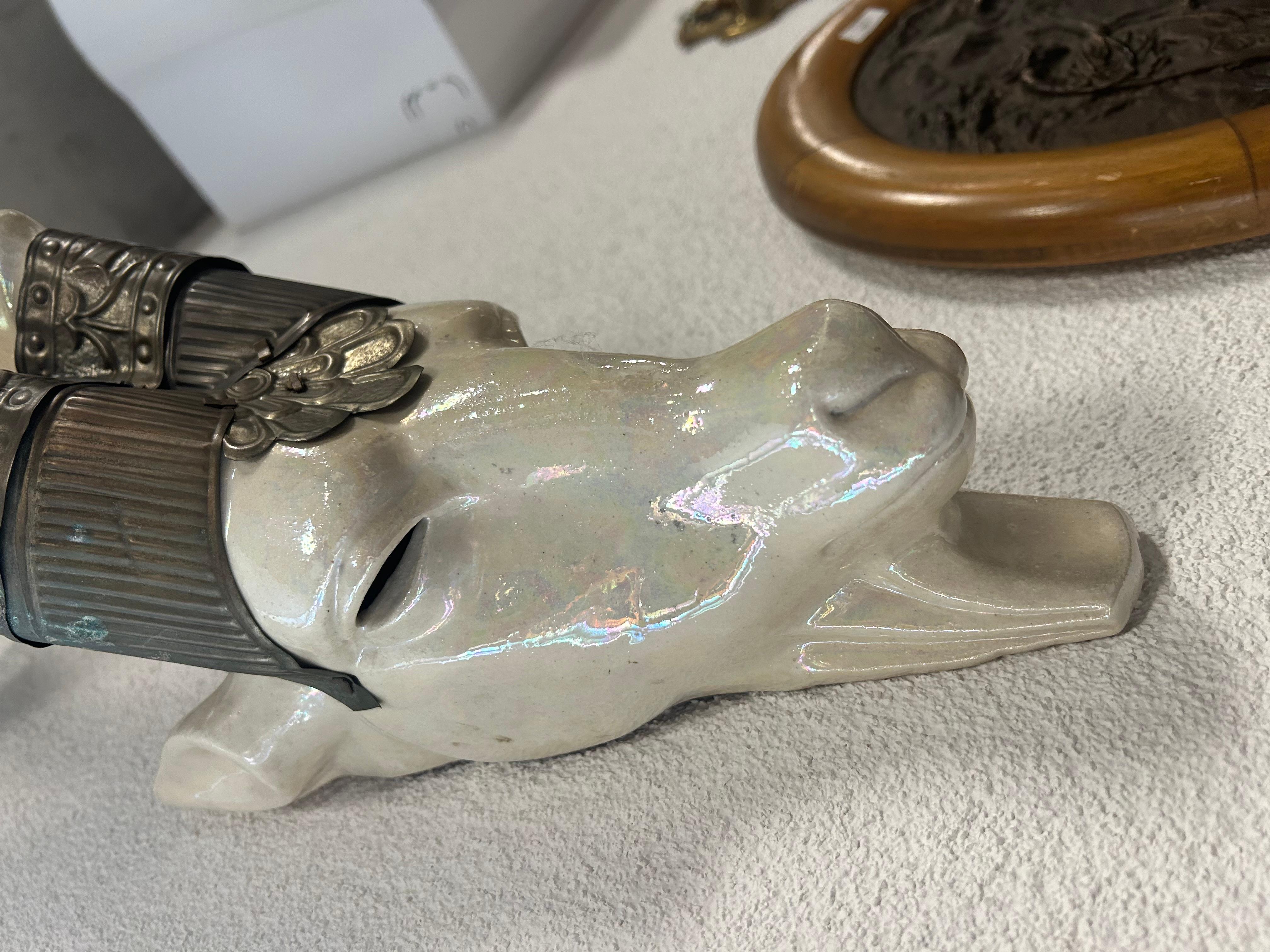 Art Deco Art deco capricorn wall lamp For Sale