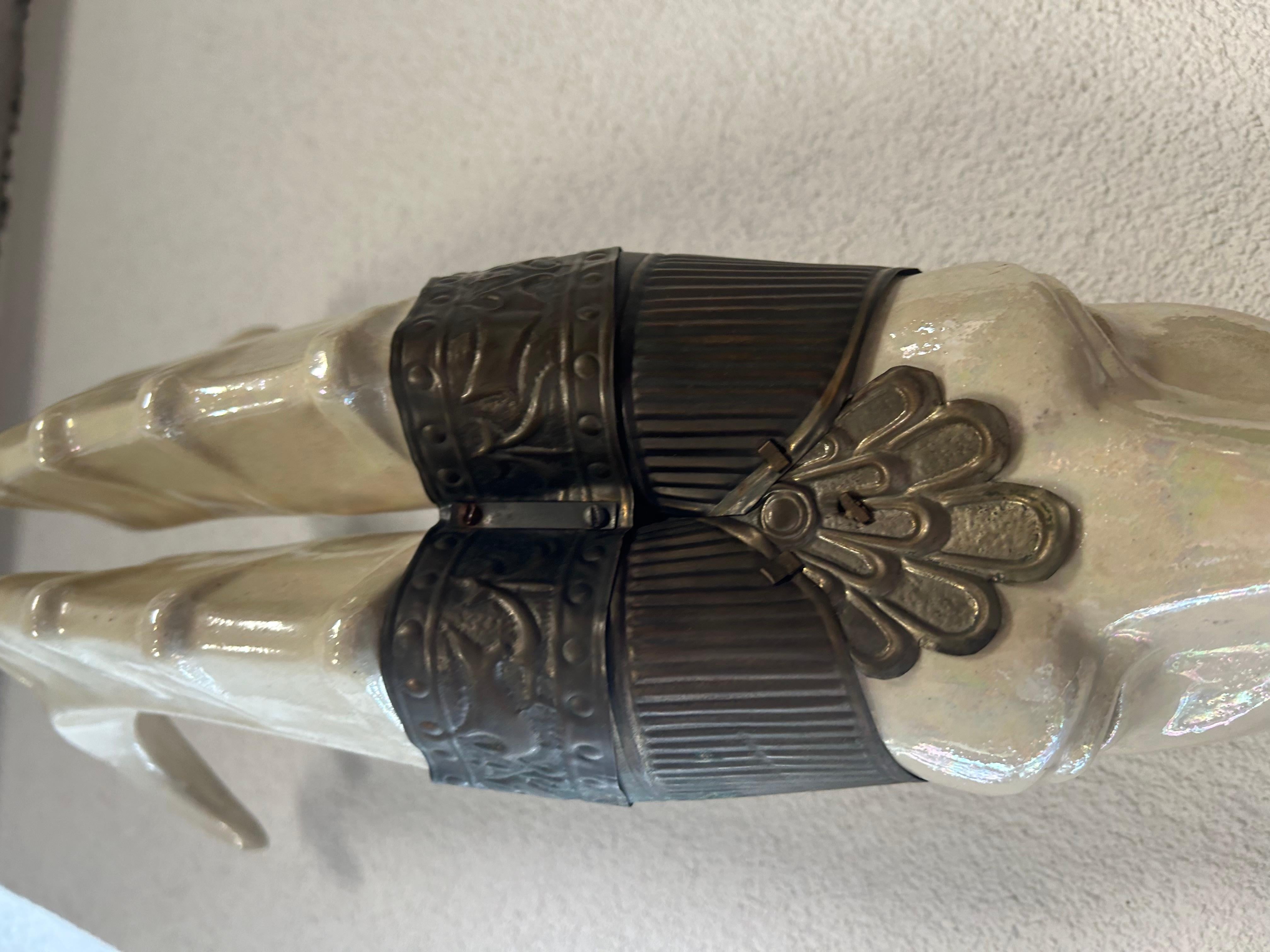 Art deco capricorn wall lamp In Good Condition For Sale In Banská Štiavnica, SK