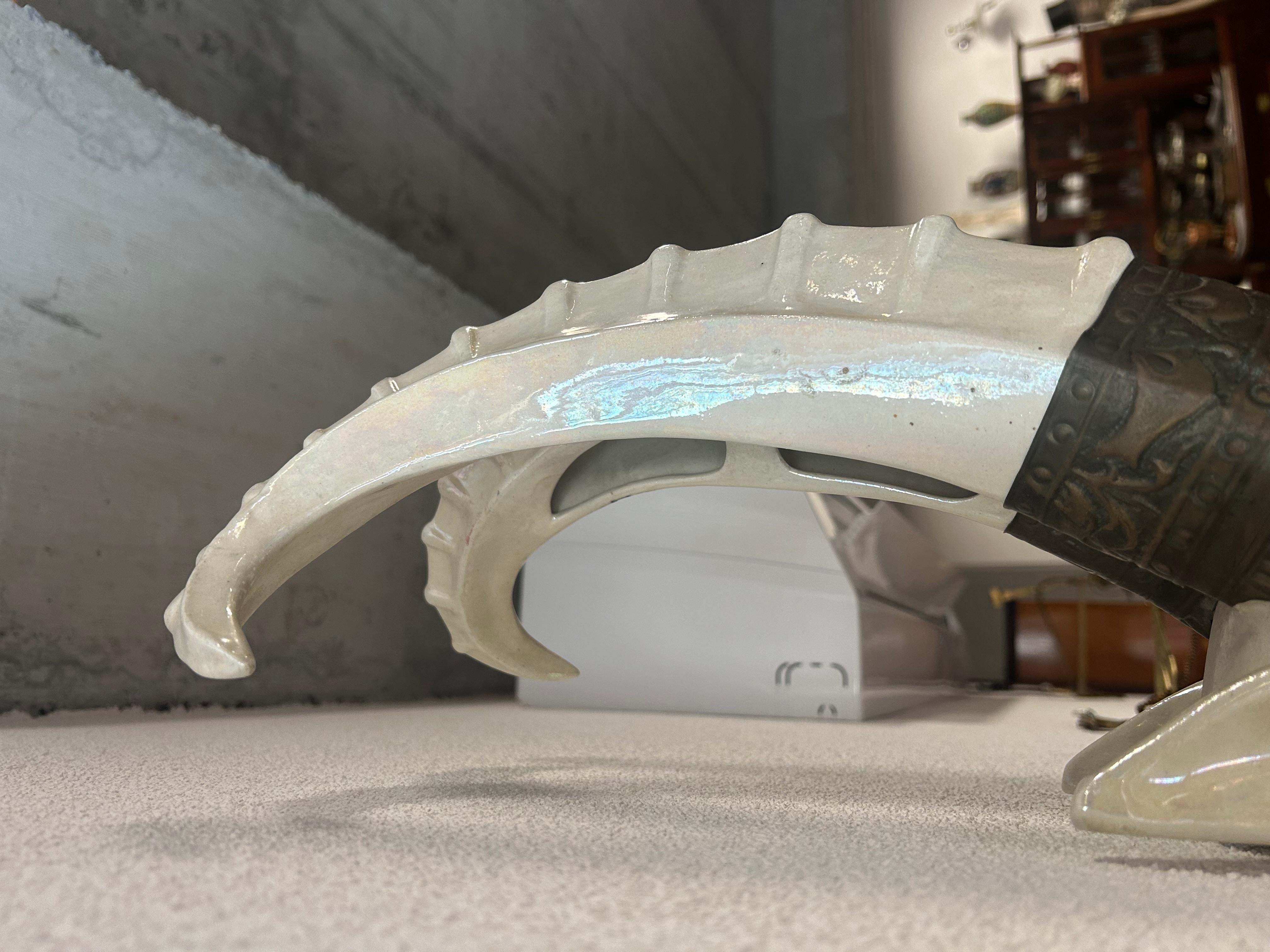 Mid-20th Century Art deco capricorn wall lamp For Sale