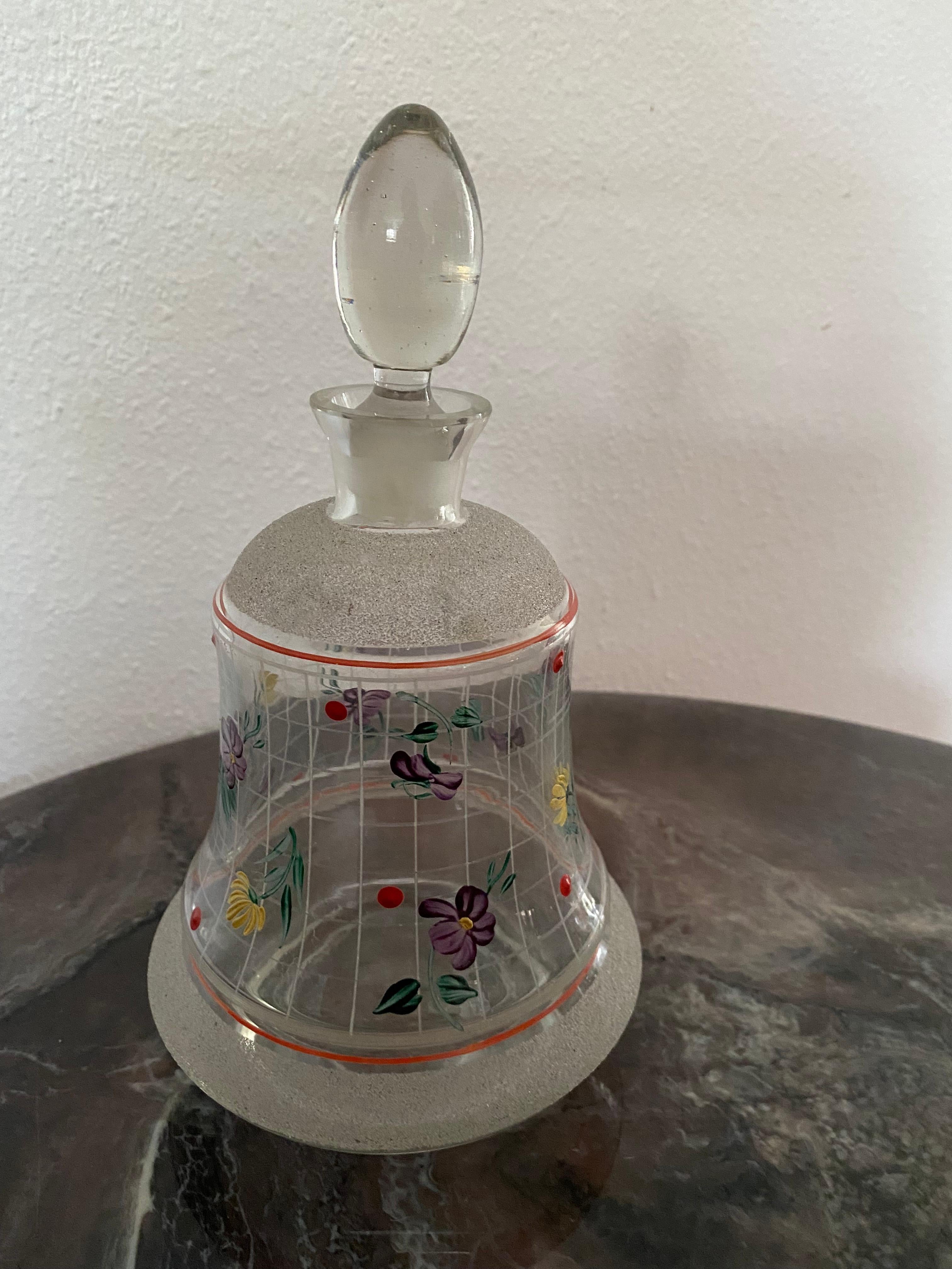 Vetro Caraffa Art Deco di Doyen Verreries Belgio in vendita