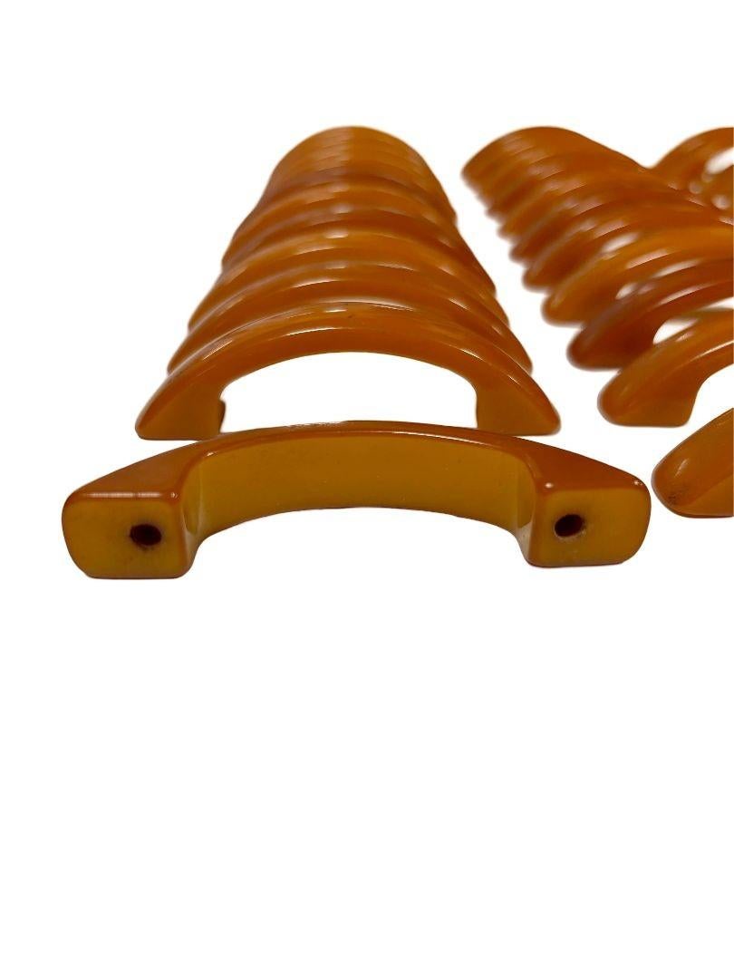 Art Deco Carmel Catalin/Bakelite Drawer Pulls, Set of 45 2