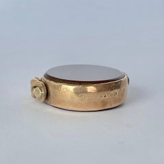 Art Deco Carnelian 9 Carat Swivel Fob