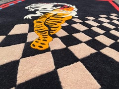 Art Deco Carpet Lady Unicorn Tapestry