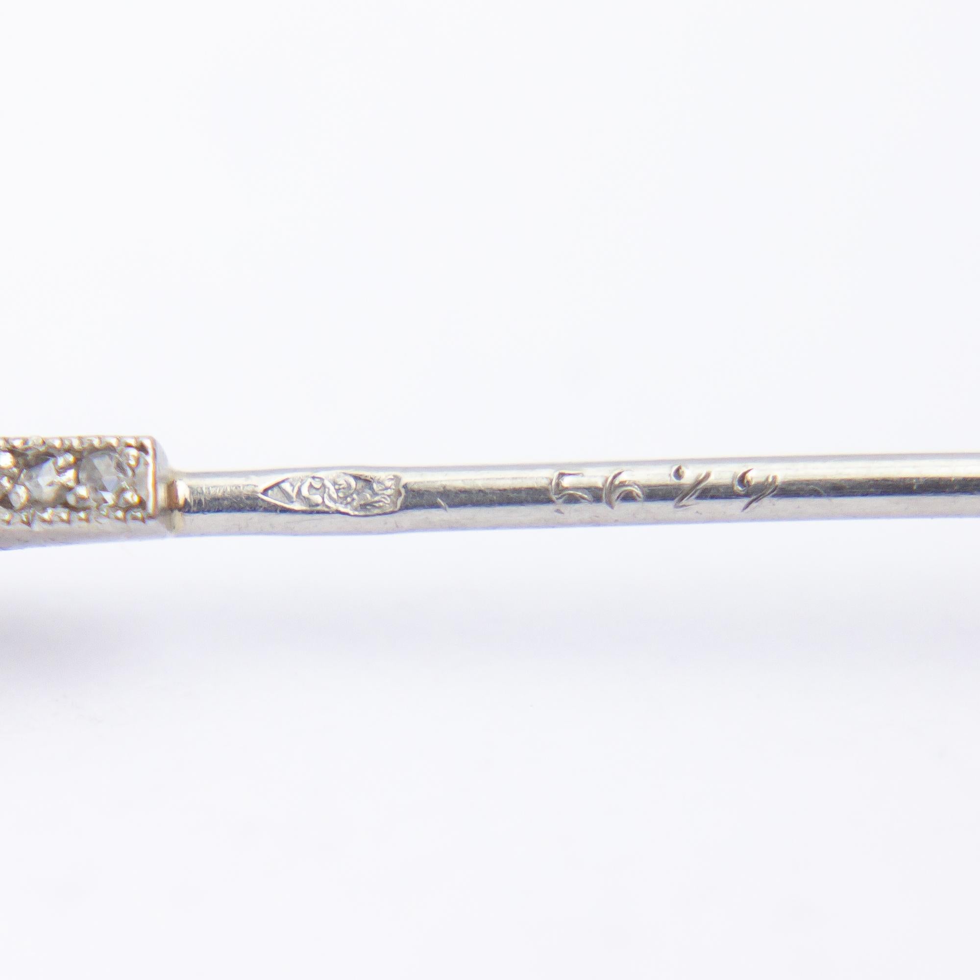 Women's or Men's Art Deco, Cartier Diamond Arrow 'Jabot Pin'
