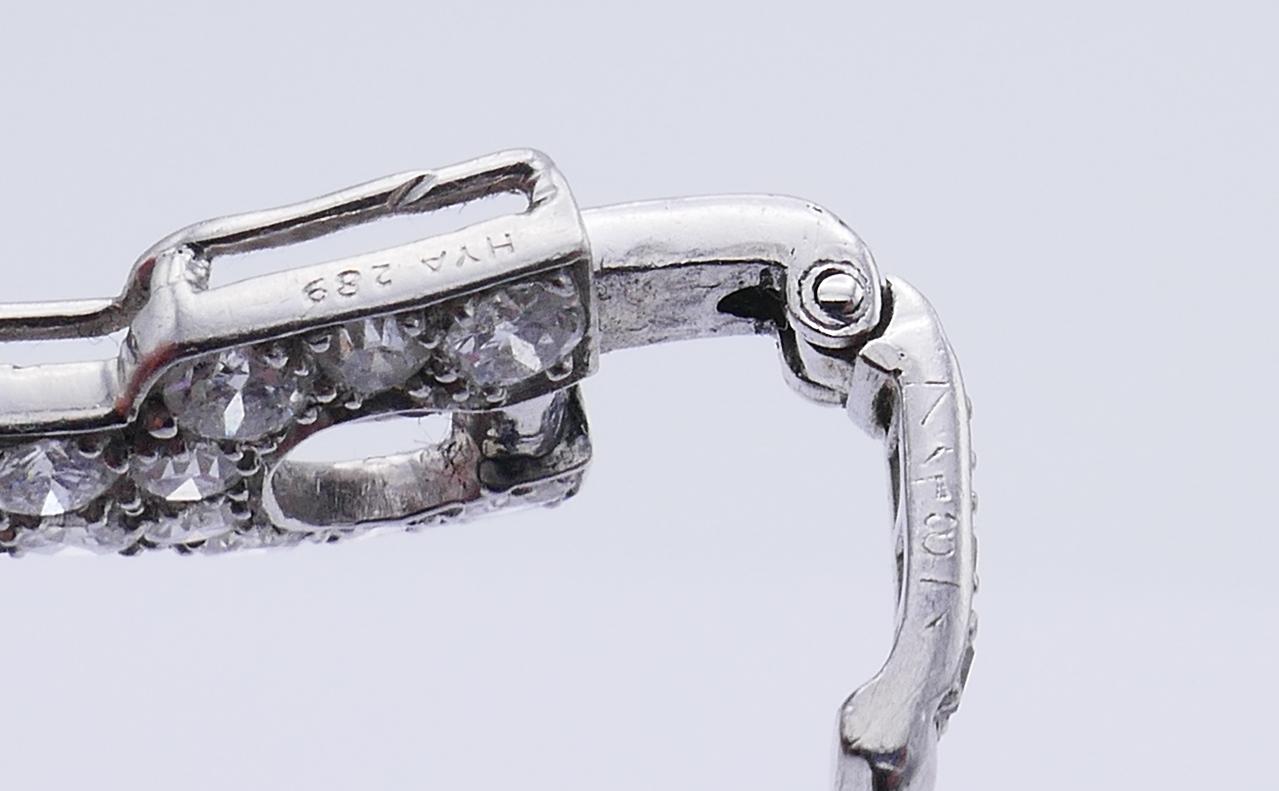 Art Deco CARTIER Diamond Platinum Bracelet 2