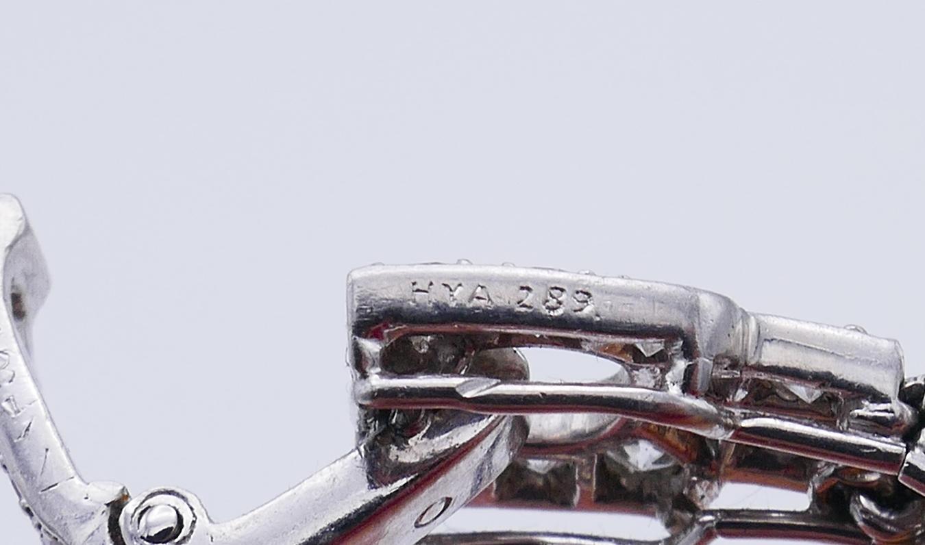 Art Deco CARTIER Diamond Platinum Bracelet 3