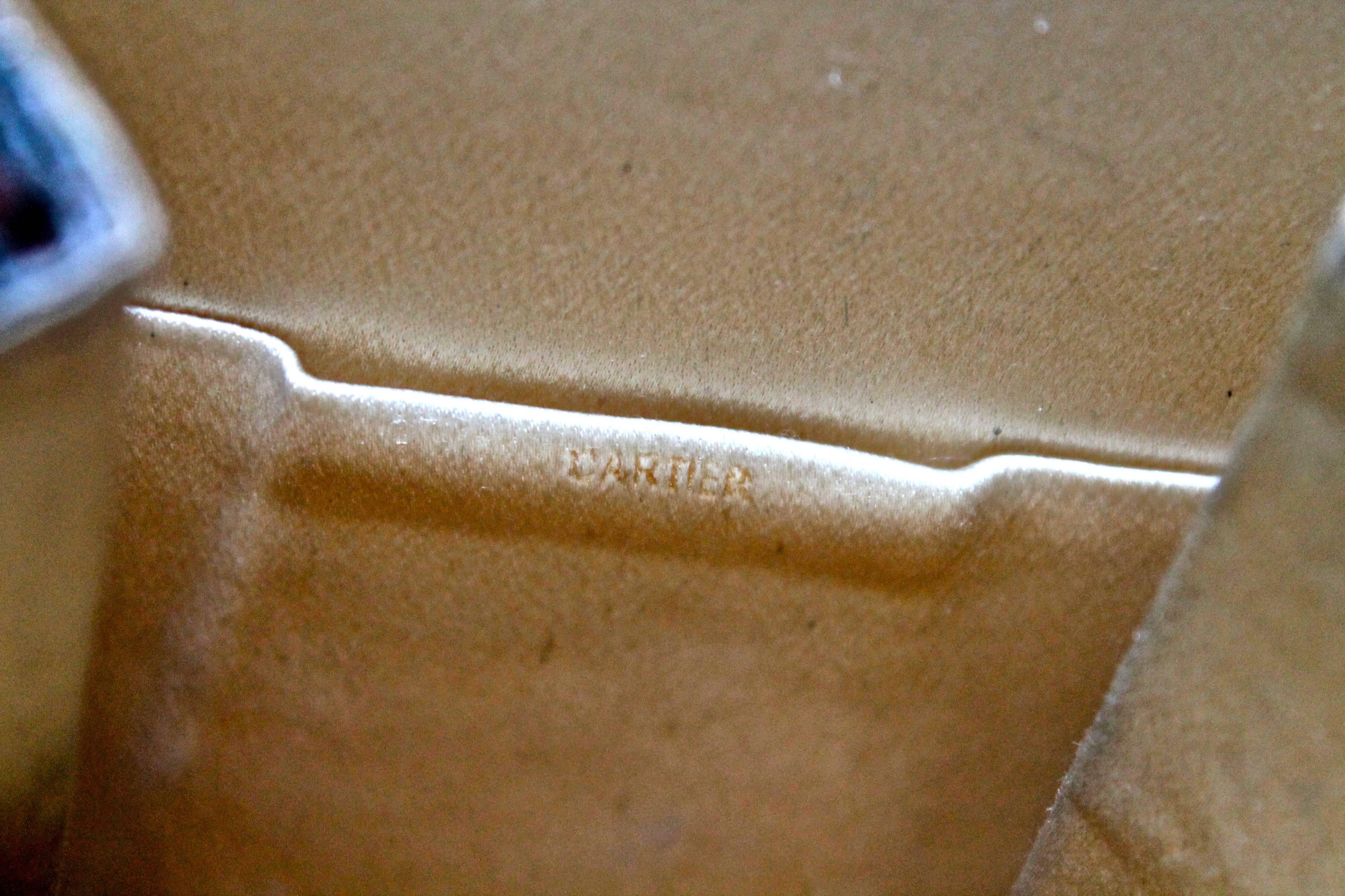 Hand-Crafted Cartier Evening Bag, Silk with Gold Clasp