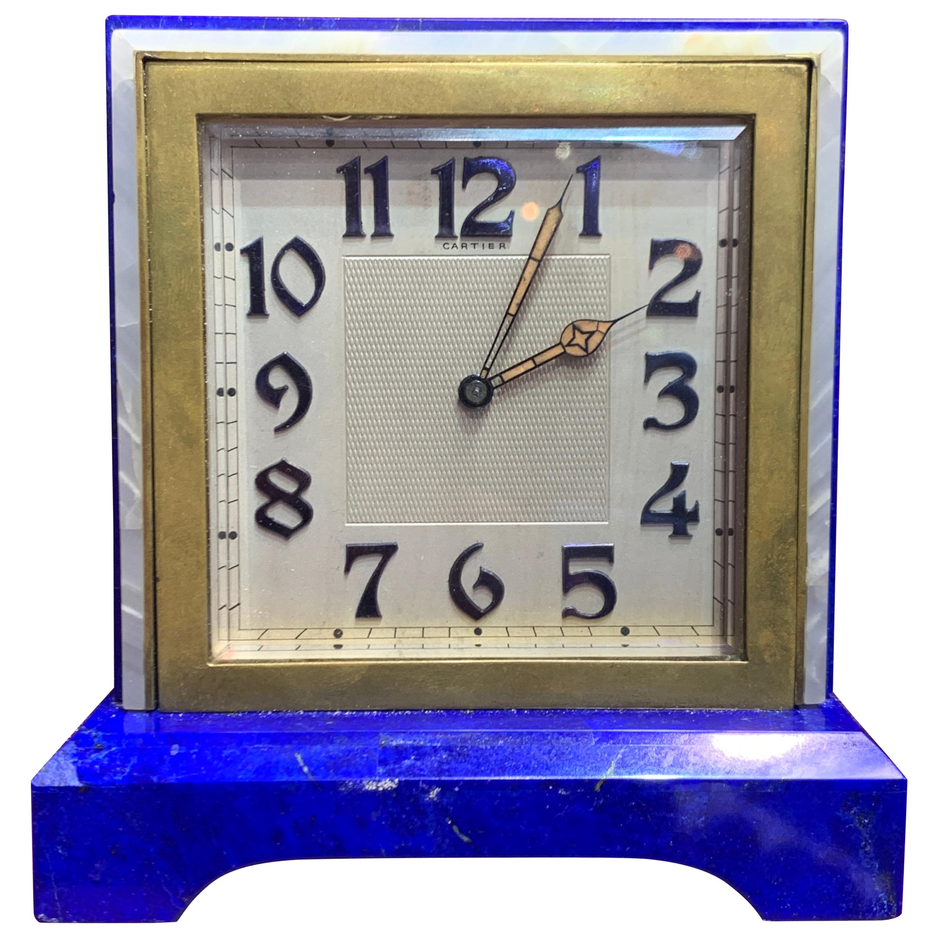 Art Deco Cartier "Partner" Desk Clock