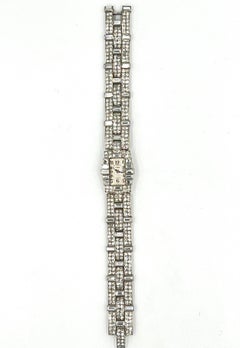 Art Deco Cartier Platinum Diamond Wrist Watch