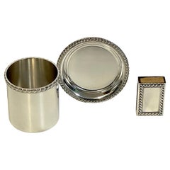 Art Deco Cartier Sterling Smoking Set