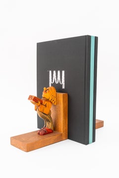 Art Deco carved bookends around 1920s