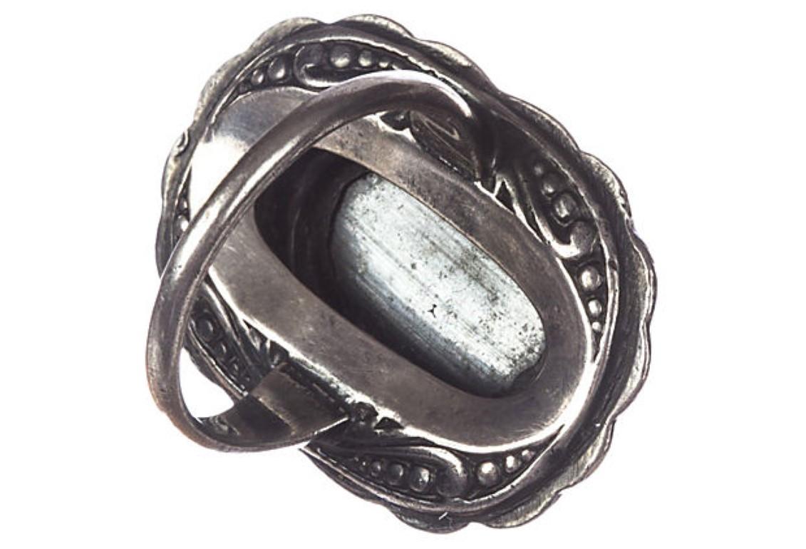 Art Deco Carved Hematite Intaglio For Sale 1