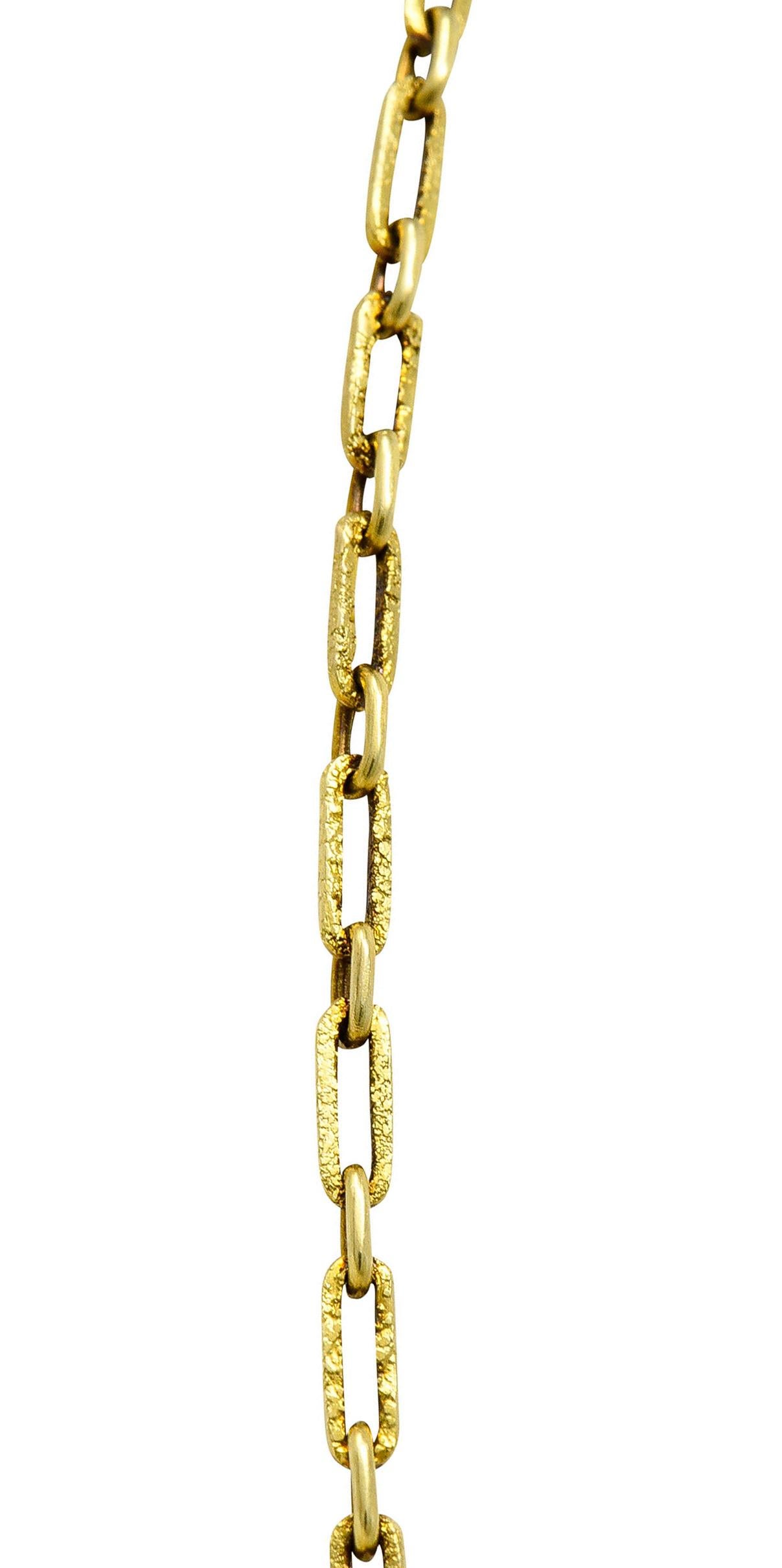 Art Deco Carved Jade Enamel 14 Karat Gold Drop Pendant Necklace 4